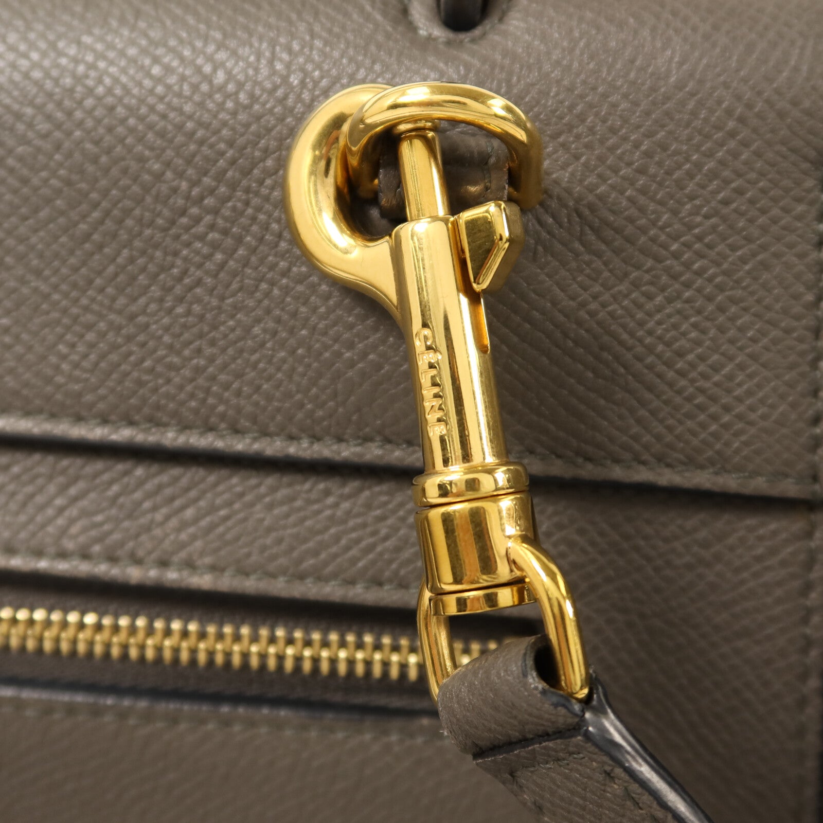 CELINE 牛皮皮革Micro Belt Bag金扣手挽肩背兩用袋