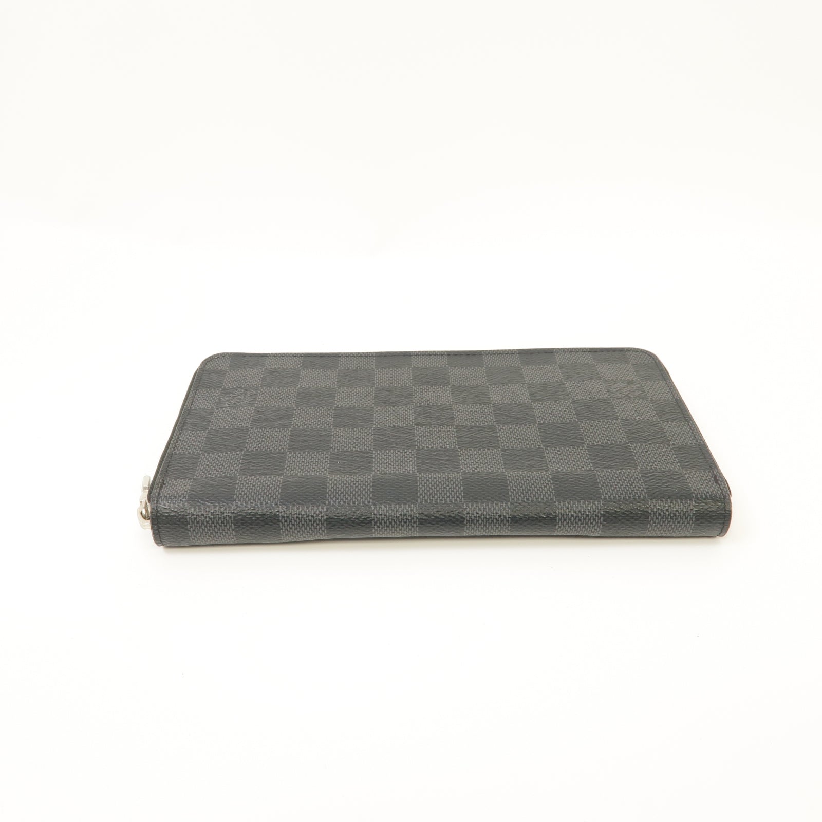 LOUIS VUITTON 【激減優惠】Damier Graphite Zippy Organizer銀扣長錢包黑色/灰色