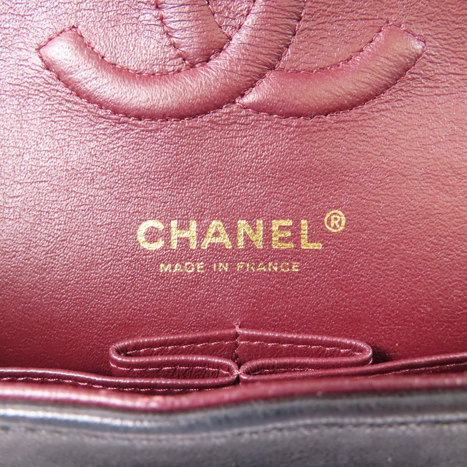 CHANEL 羊皮皮革Classic 25金扣肩背袋