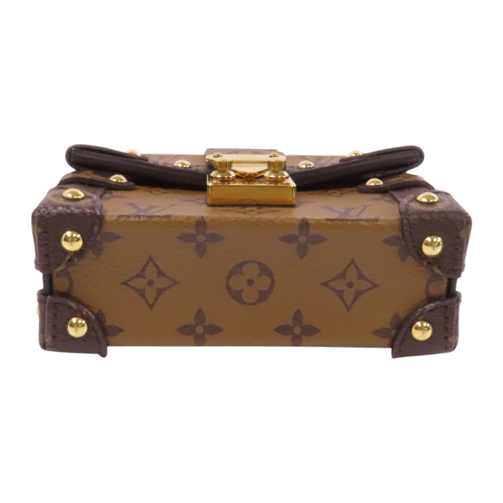 LOUIS VUITTON 【激減優惠】Monogram Mini Essential Trunk金扣鏈帶肩背袋
