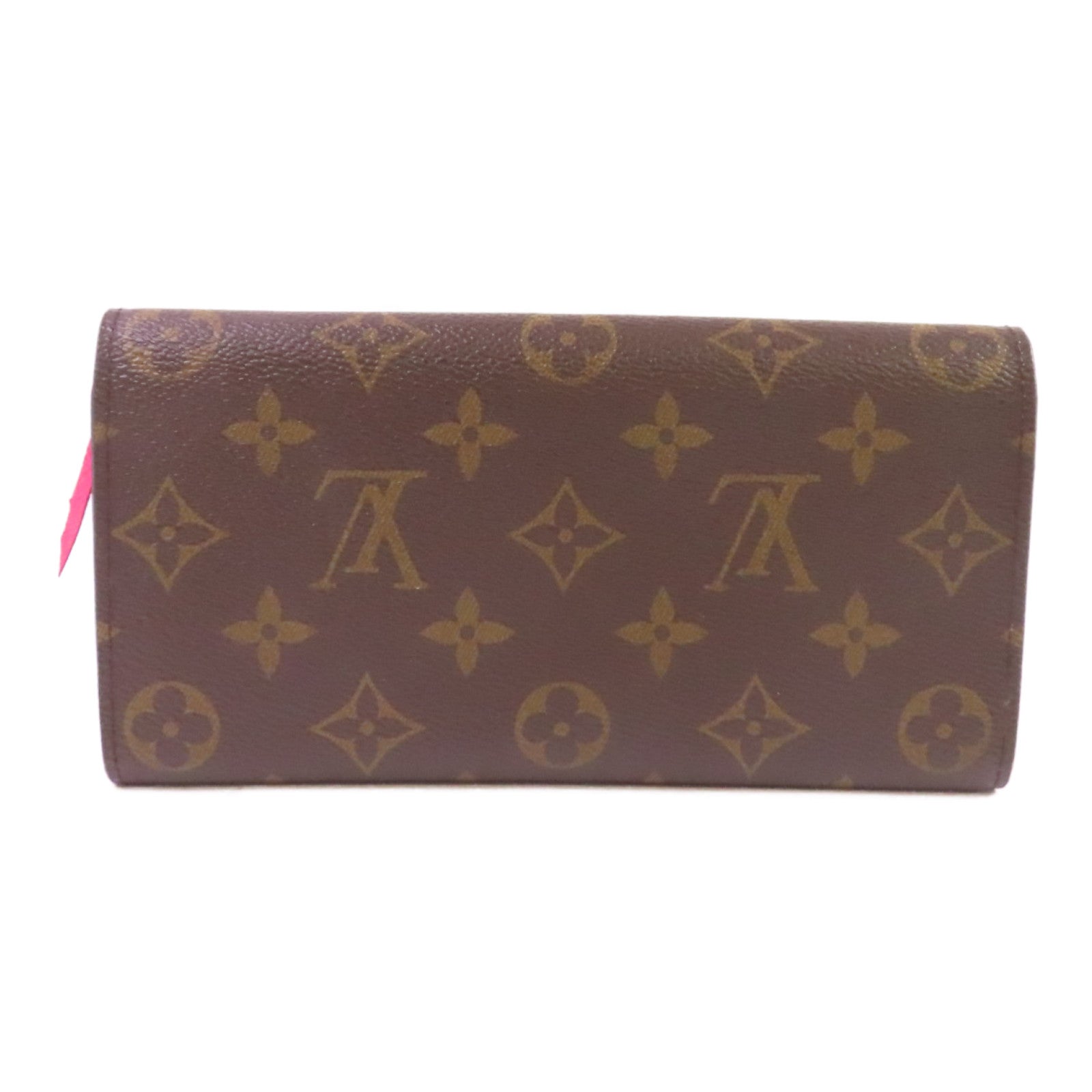 LOUIS VUITTON Monogram Emilie Long wallet金扣長錢包啡色/粉紅色