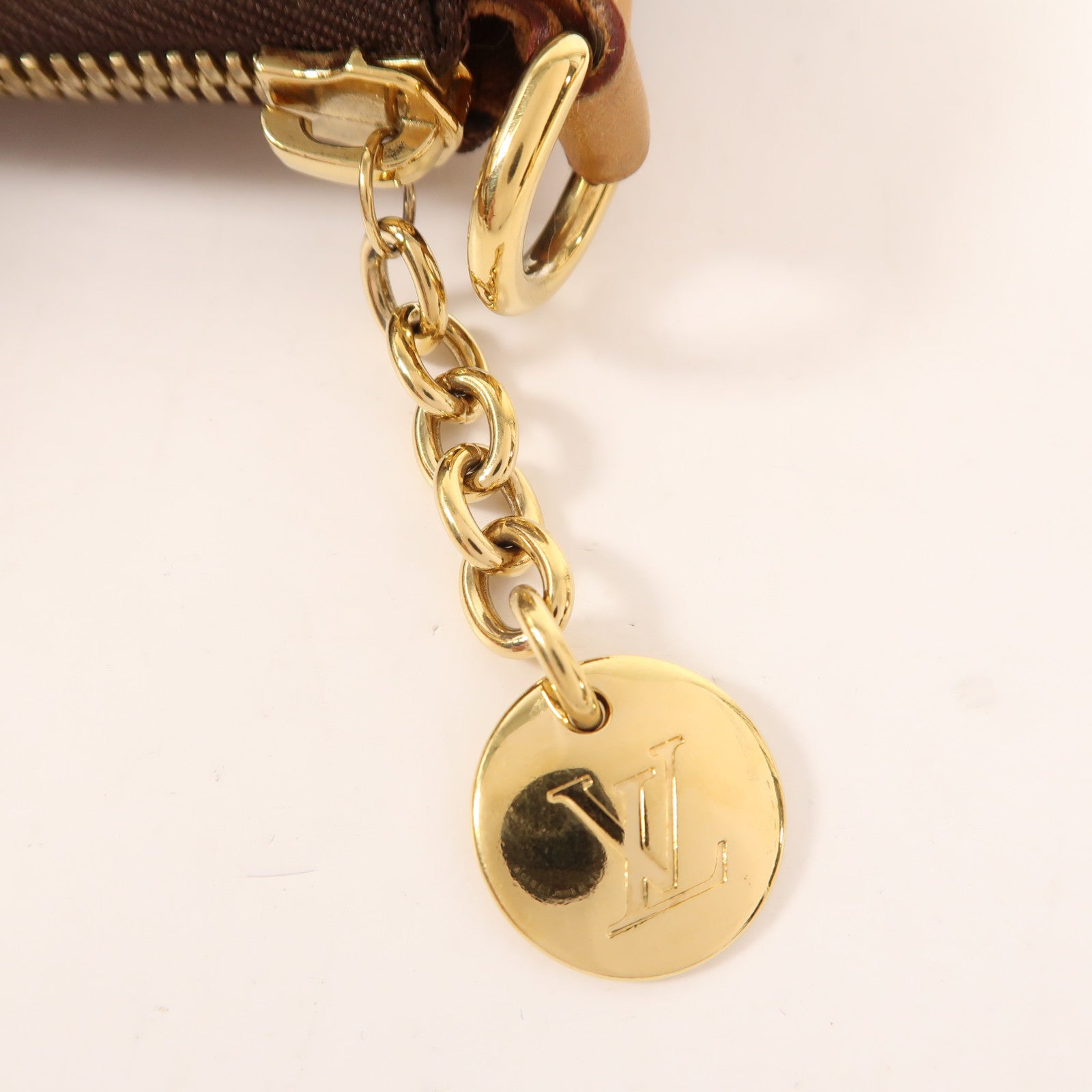 LOUIS VUITTON Monogram Palermo PM金扣手挽肩背兩用袋棕色