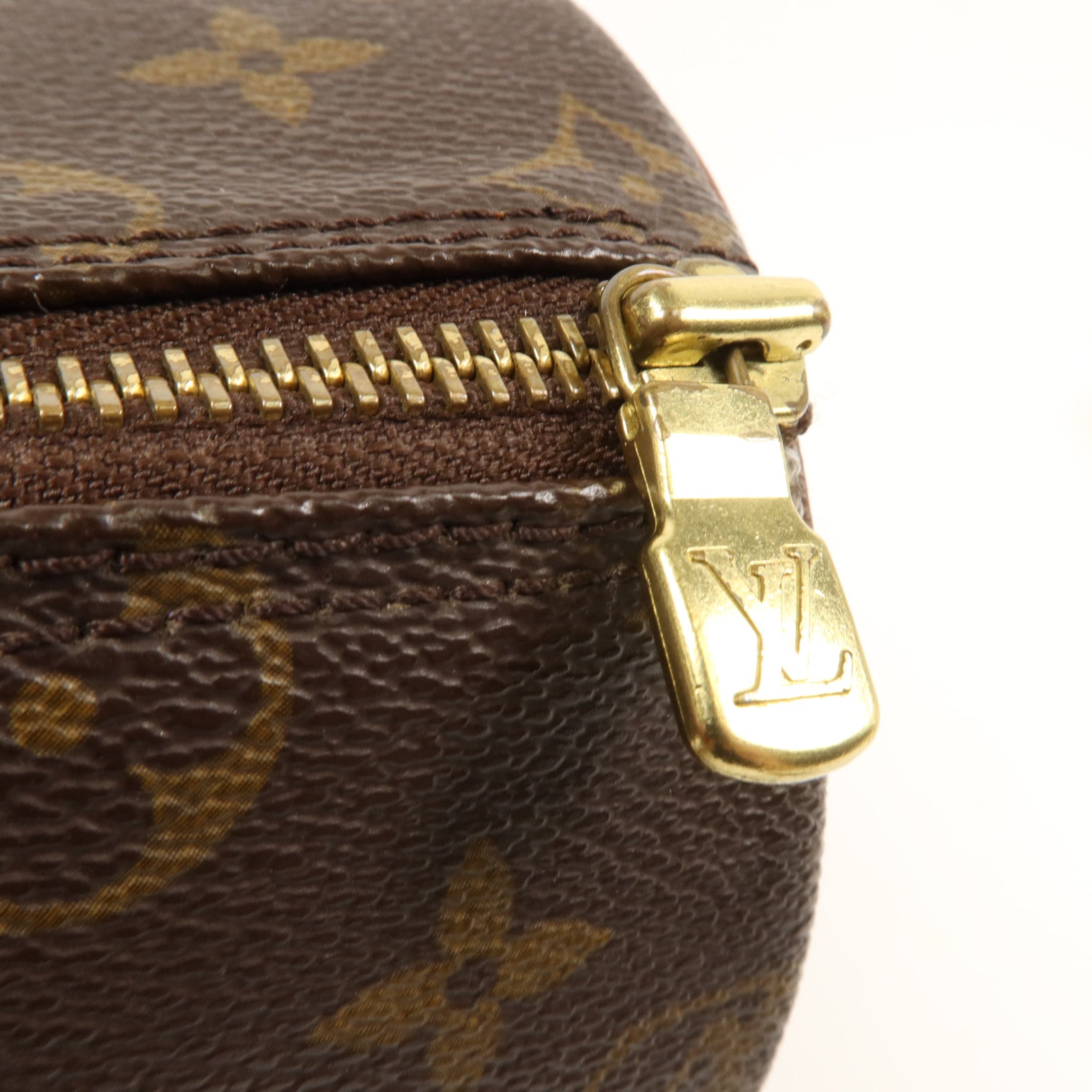 LOUIS VUITTON Monogram Papillon金扣手挽袋