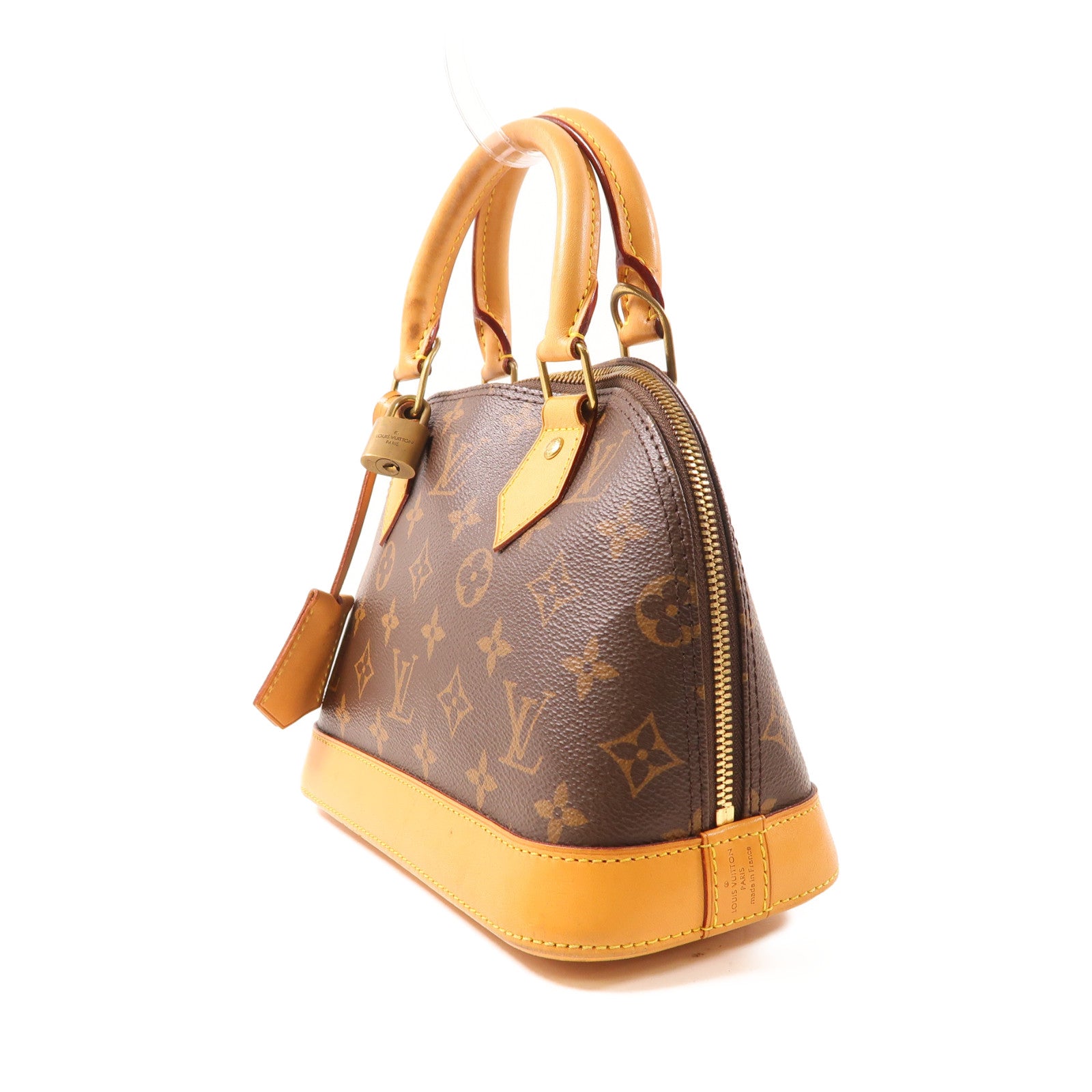 LOUIS VUITTON Monogram Alma金扣手挽肩背兩用袋啡色