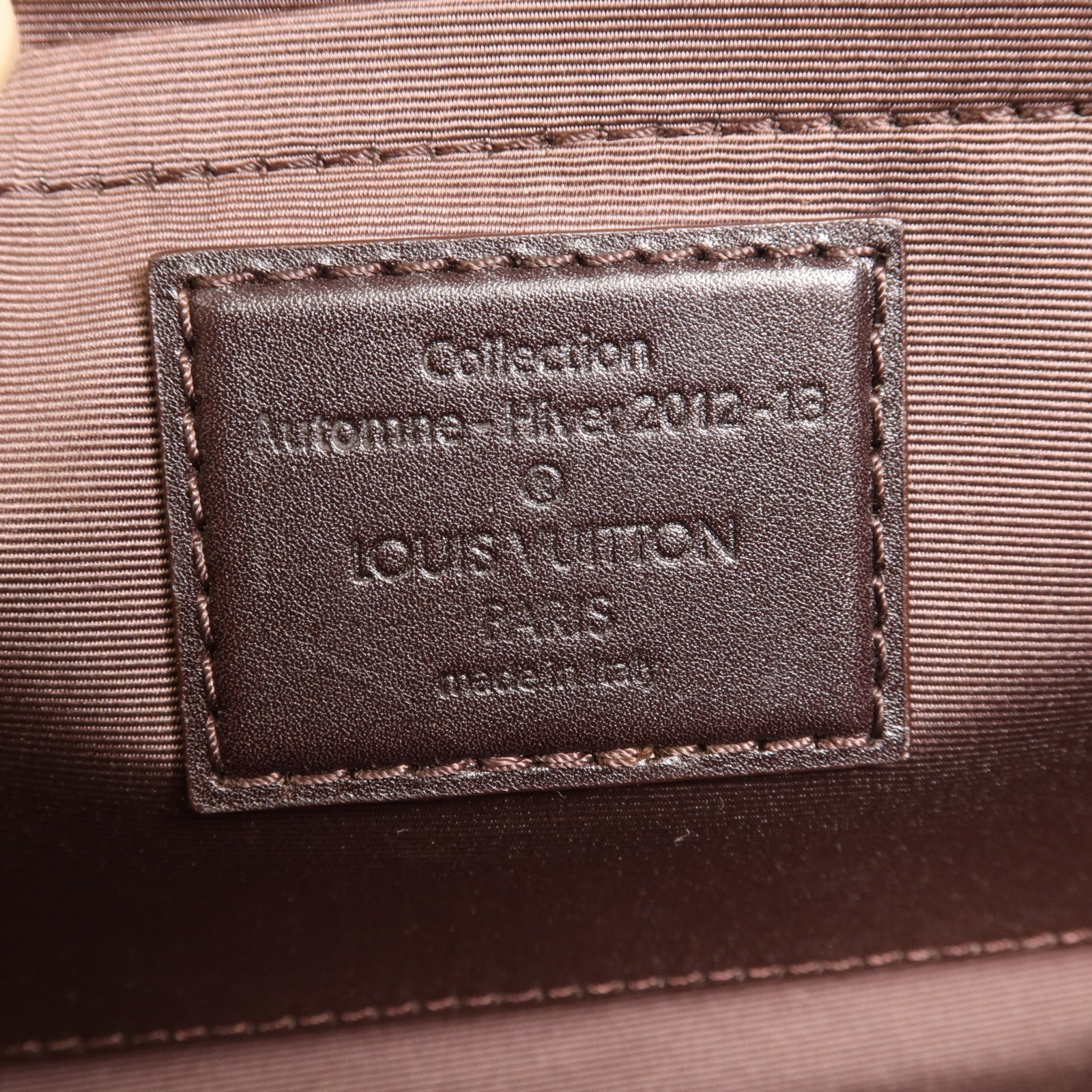 LOUIS VUITTON 皮革/珠片Shoulder Bag銀扣手挽袋