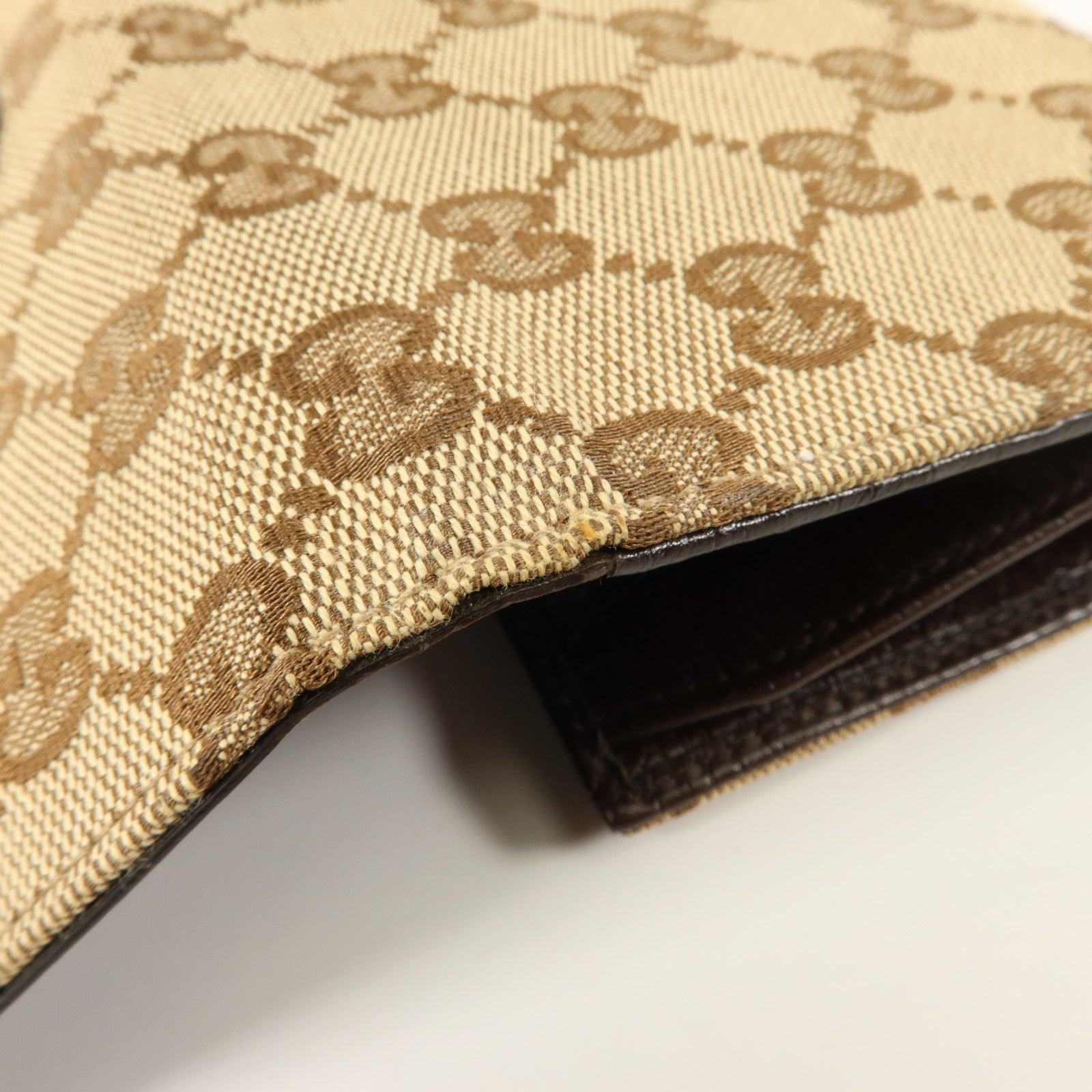 GUCCI GG帆布Vintage Web Horsebit Long Wallet金扣長錢包