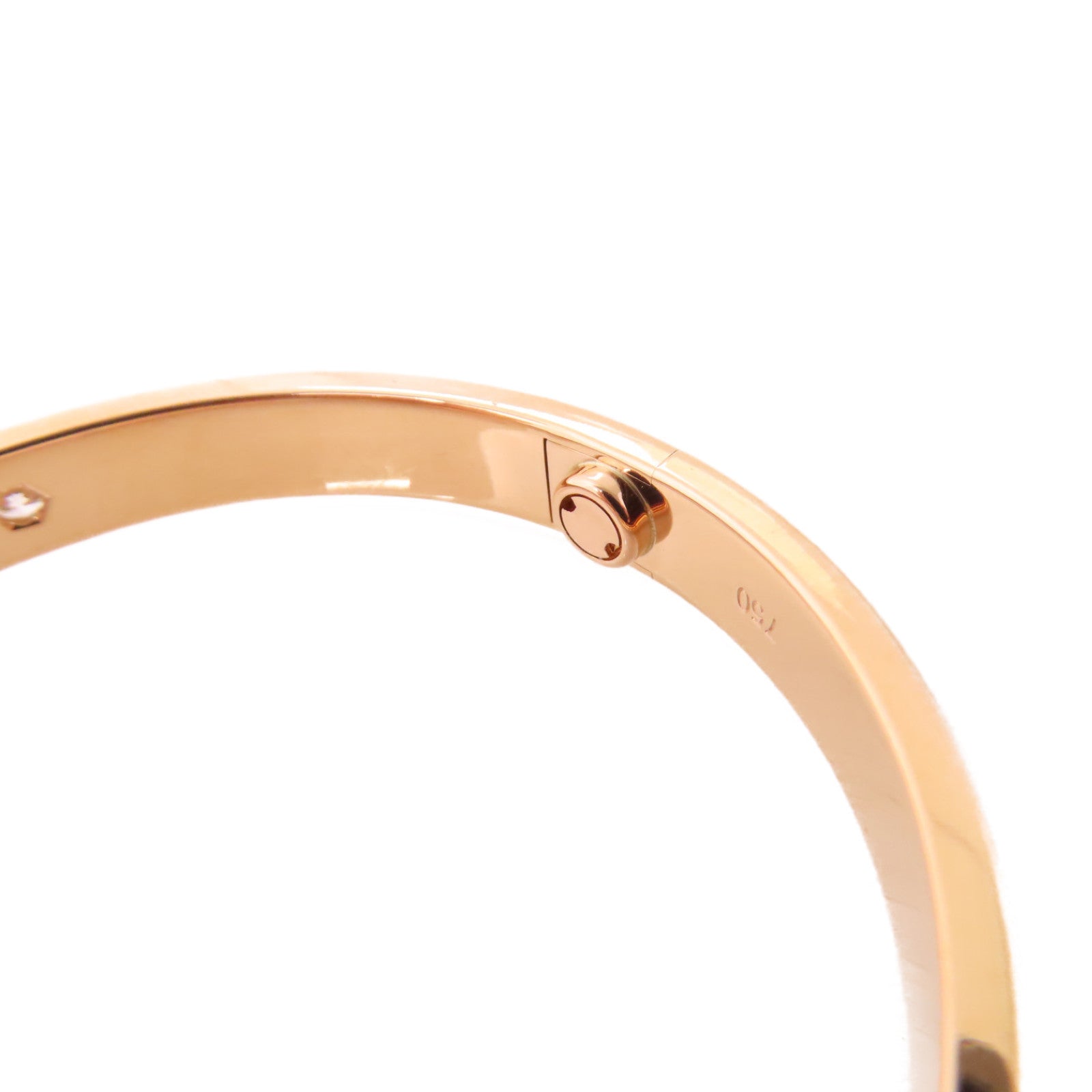 CARTIER 【激減優惠】18K玫瑰金/鑽石4 Diamonds Love BraceletClassic Model手鐲#17