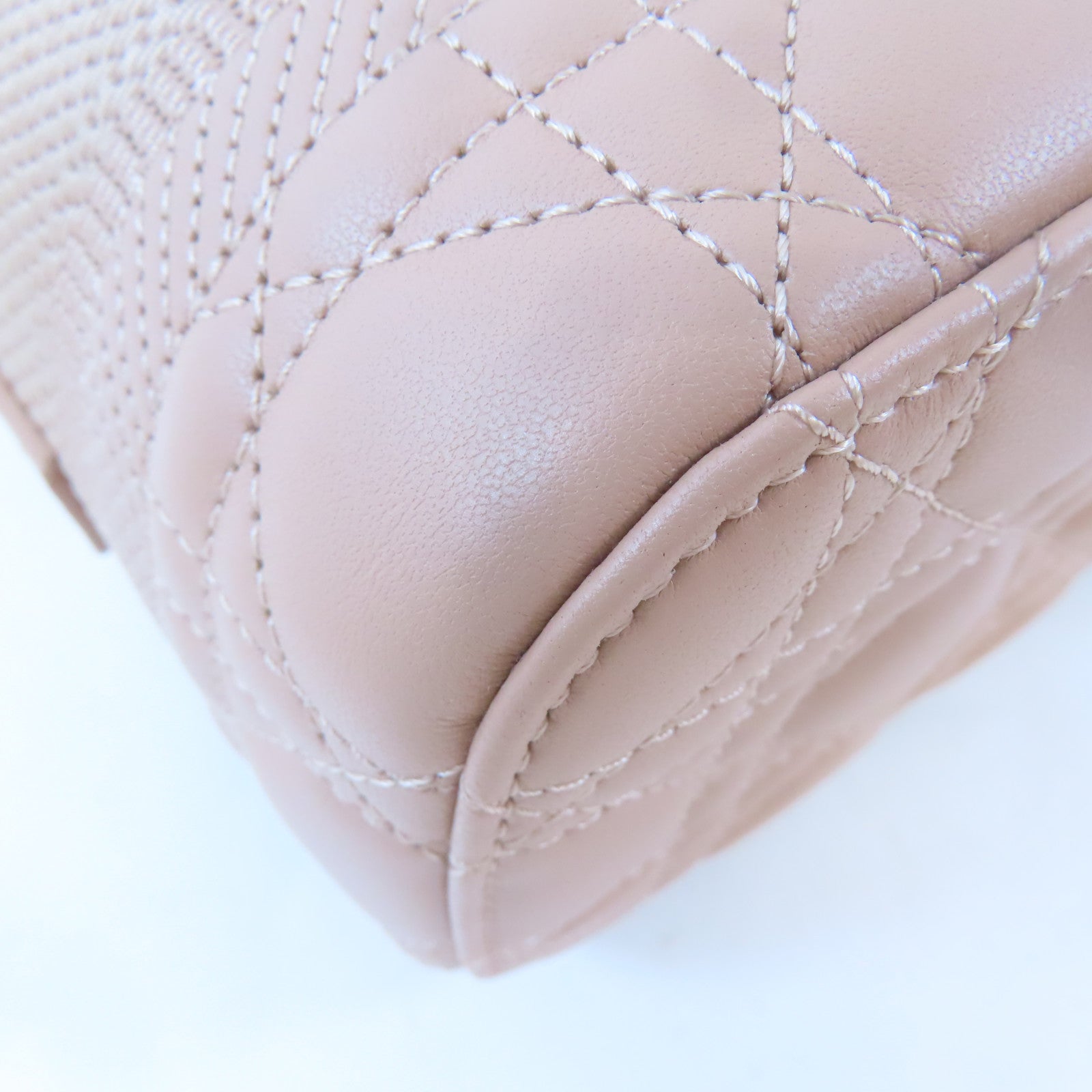 Dior (PRICE DOWN) CD GHW Vanity Bag 2 Way Shoulder 23-BO-0231 Lambskin Leather Pink