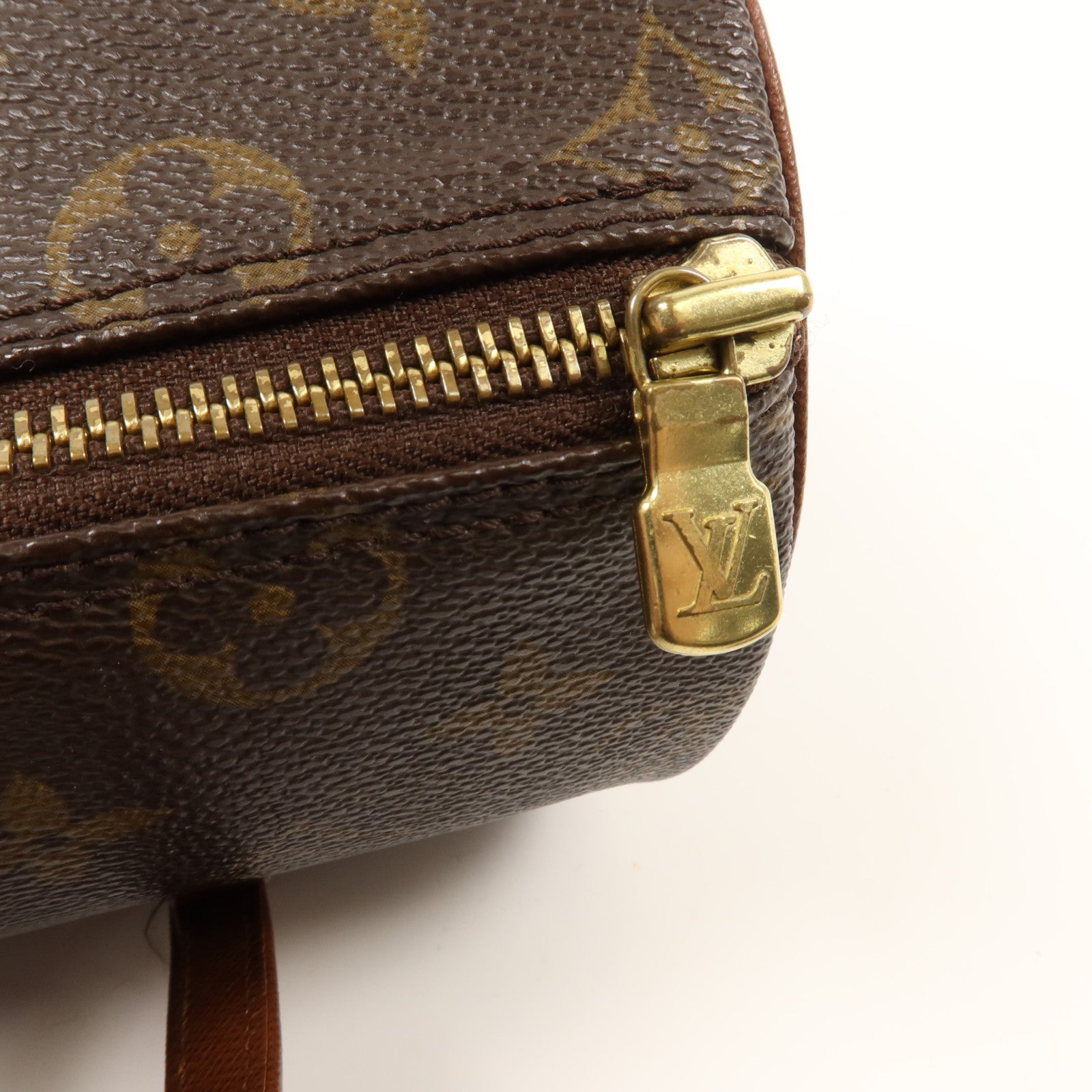 LOUIS VUITTON Monogram Papillon金扣手挽袋