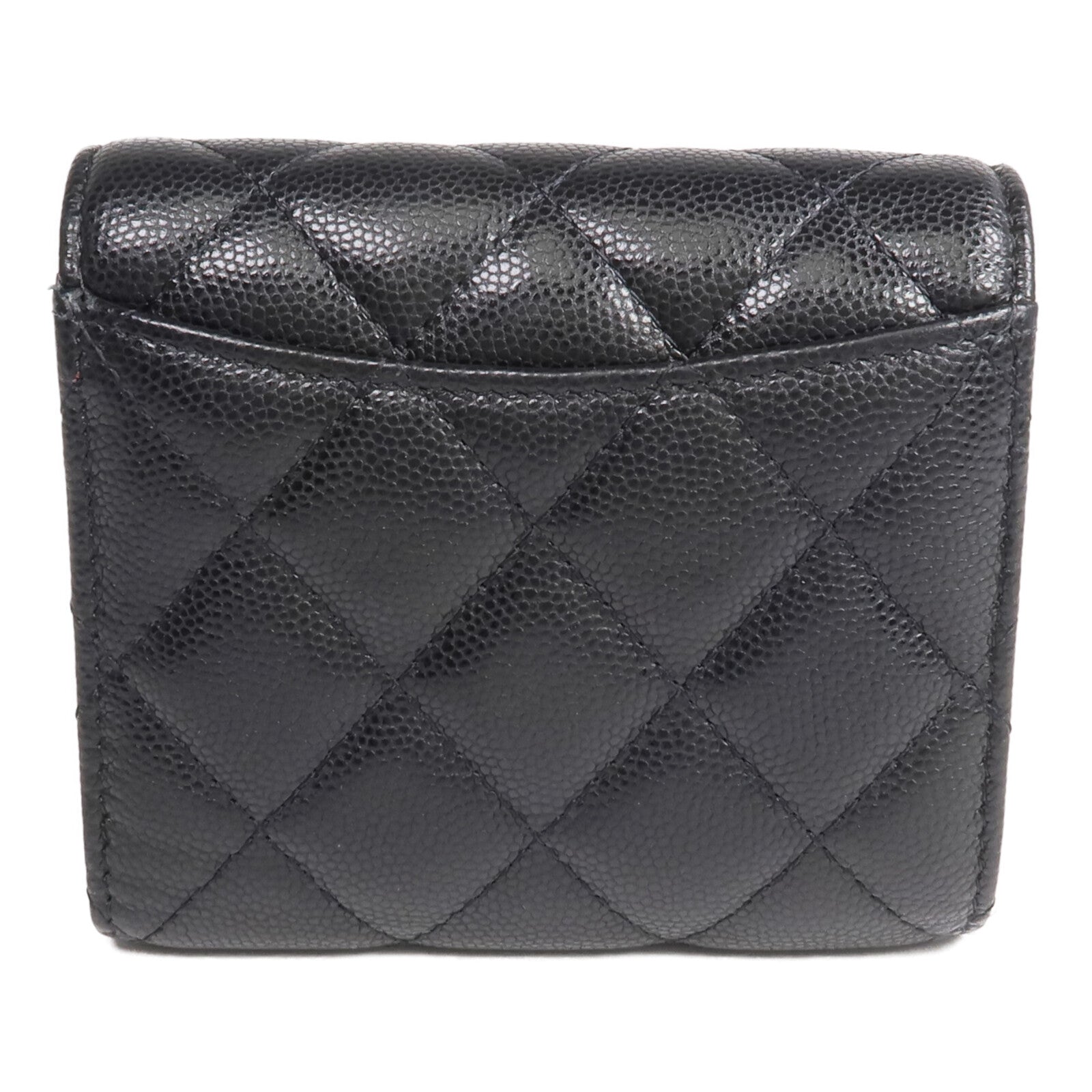 CHANEL 牛皮皮革Wallet金扣錢包