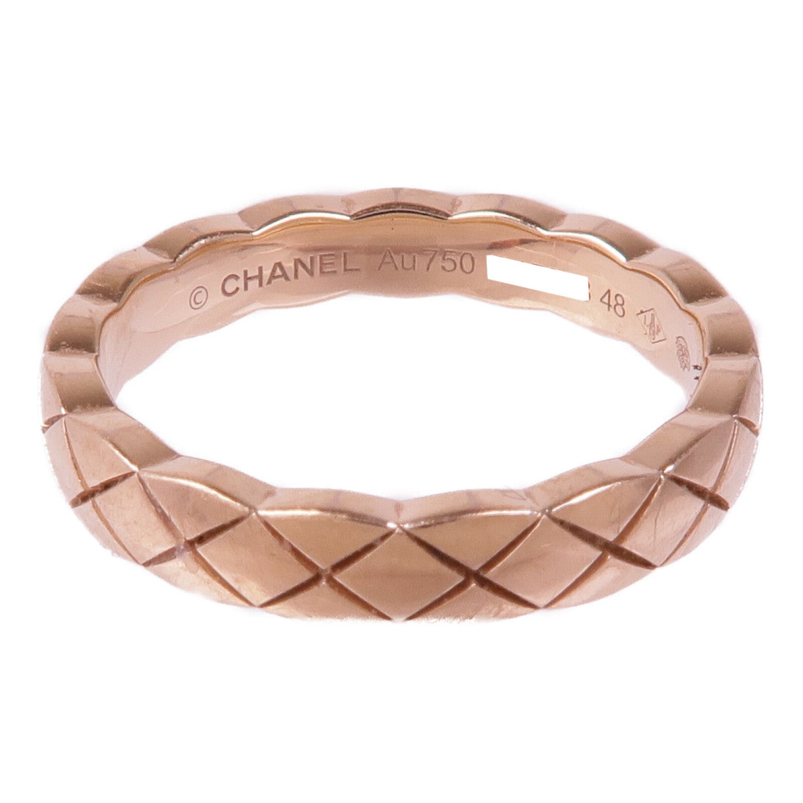 CHANEL 18K玫瑰金Coco Crush戒指Chanel#48/US#4.25