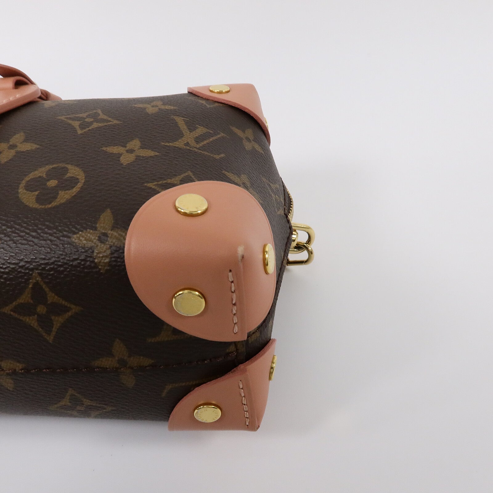 LOUIS VUITTON Monogram Petite Malle Souple手挽肩背兩用袋