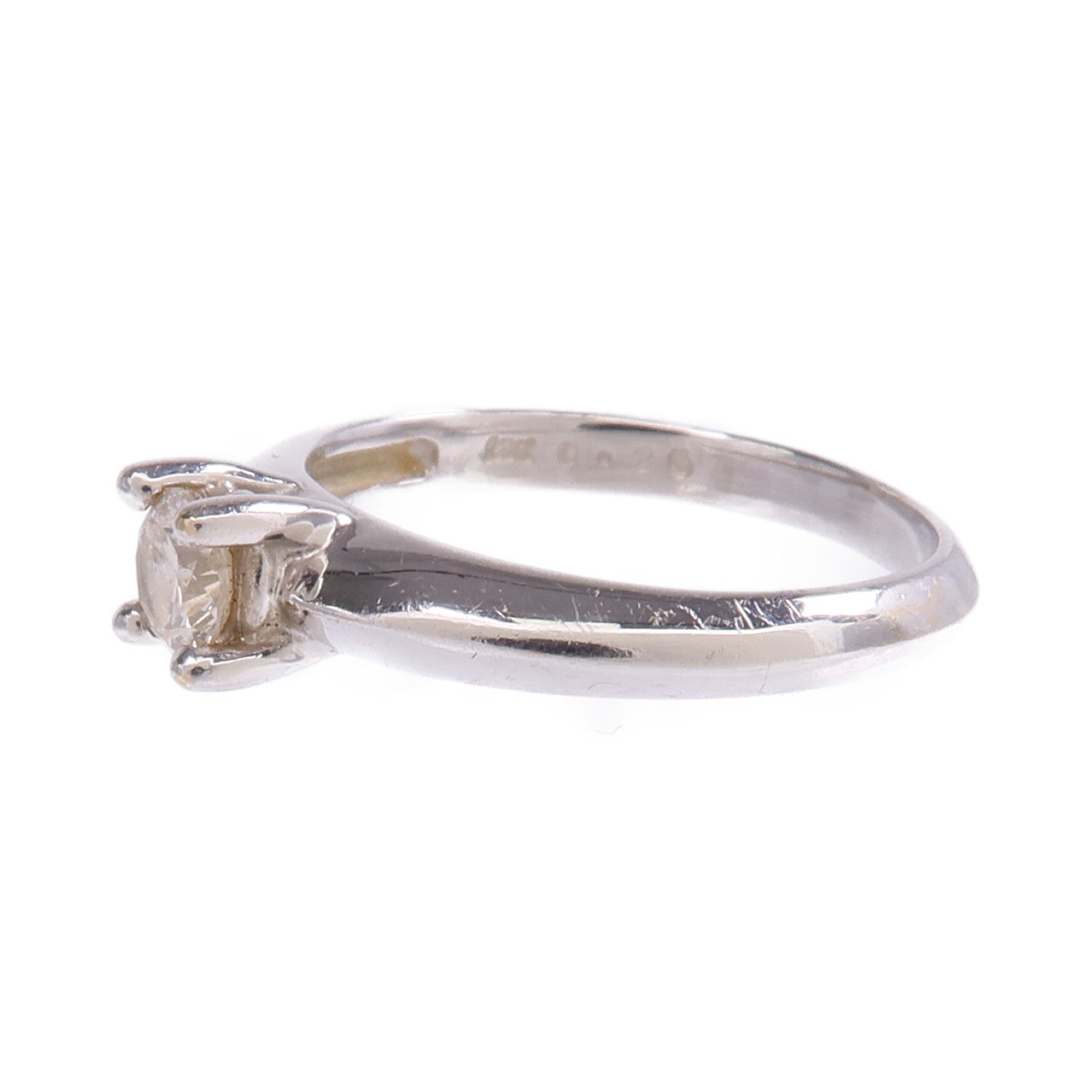 JEWELRY 【激減優惠】18K白金Diamond Ring鑽石戒指US#5