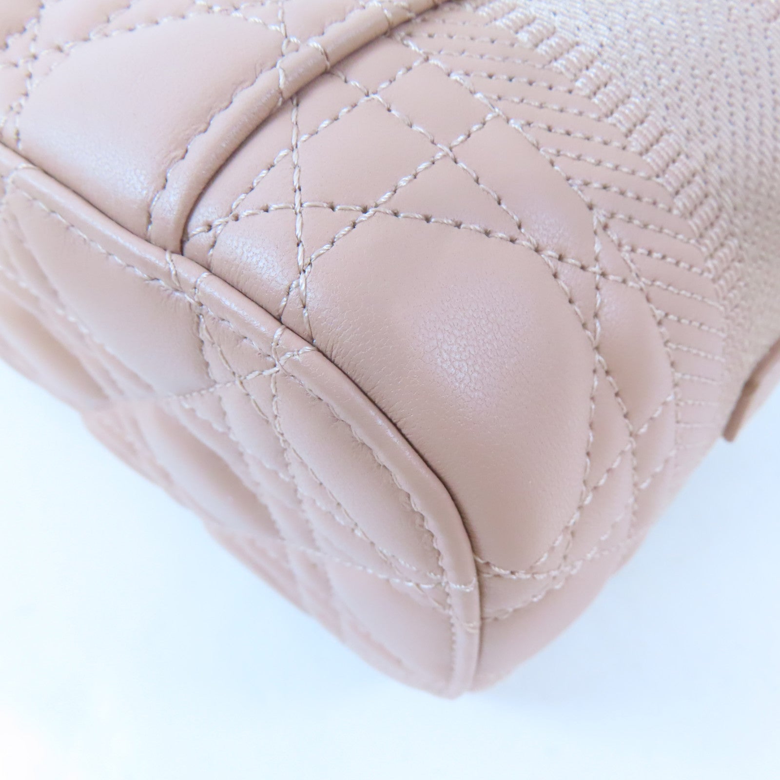 Dior (PRICE DOWN) CD GHW Vanity Bag 2 Way Shoulder 23-BO-0231 Lambskin Leather Pink