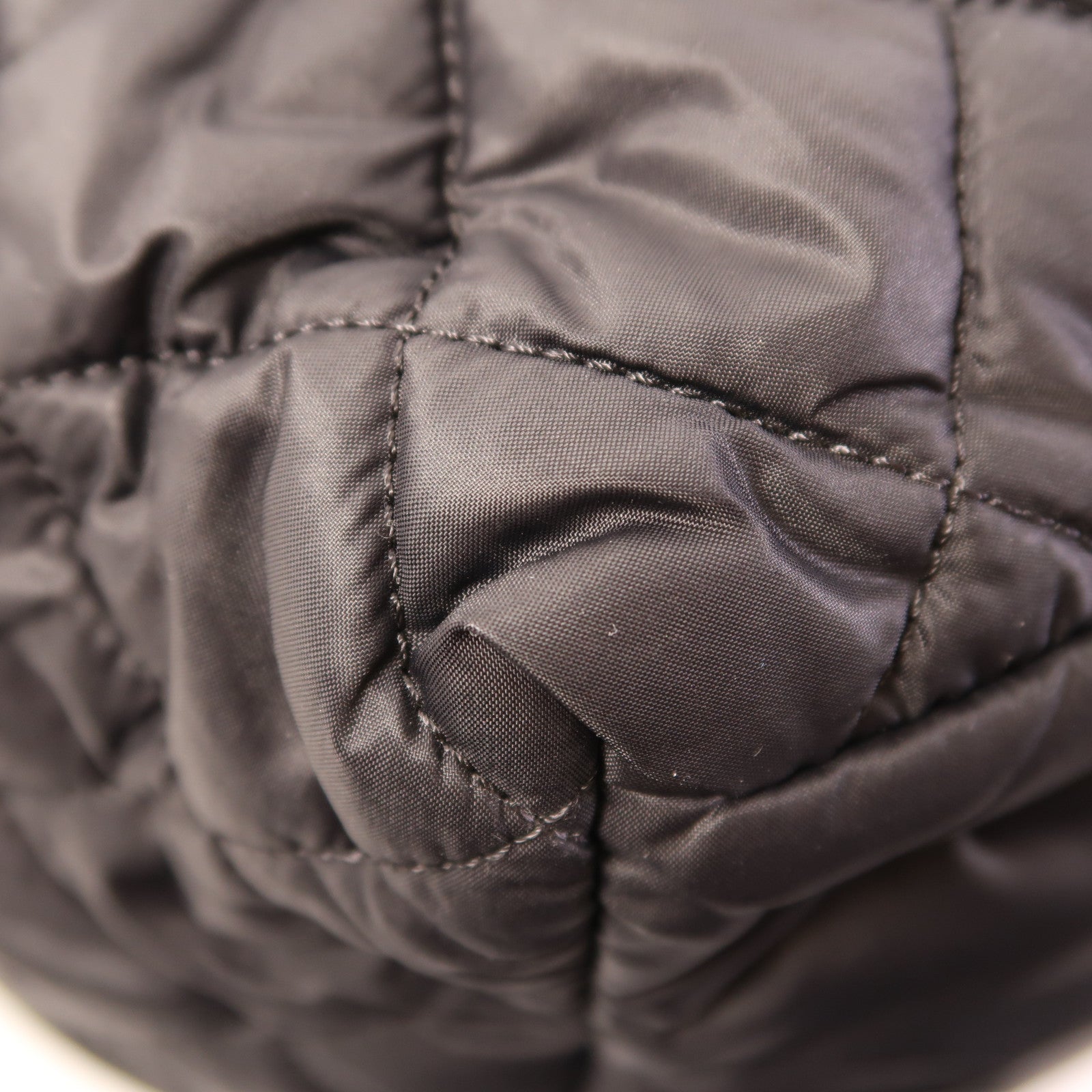 CHANEL CC SHW Coco Cocoon Tote Bag Nylon Black