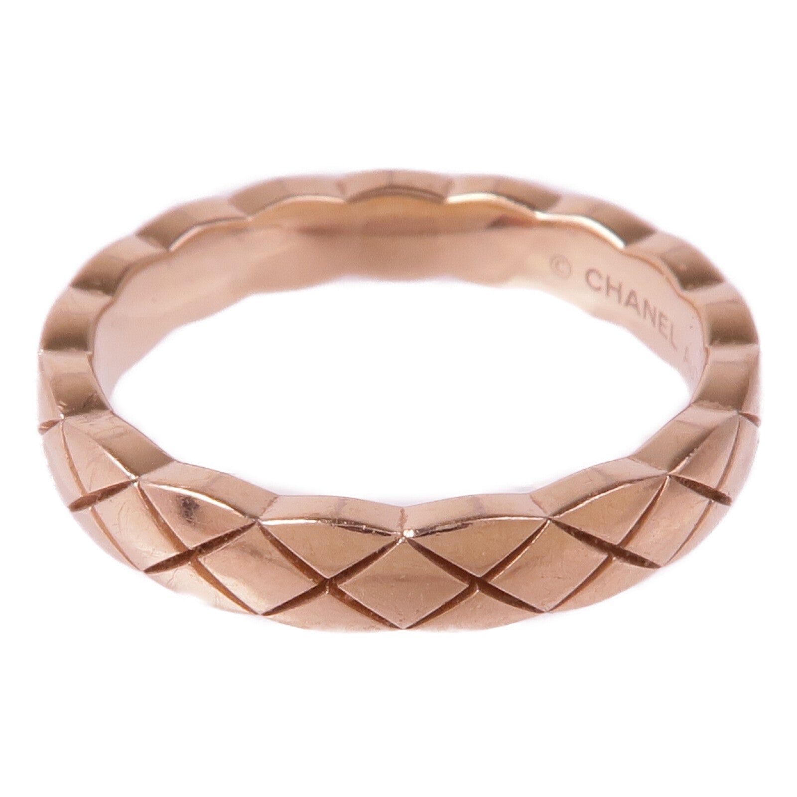 CHANEL 18K玫瑰金Coco Crush戒指Chanel#48/US#4.25