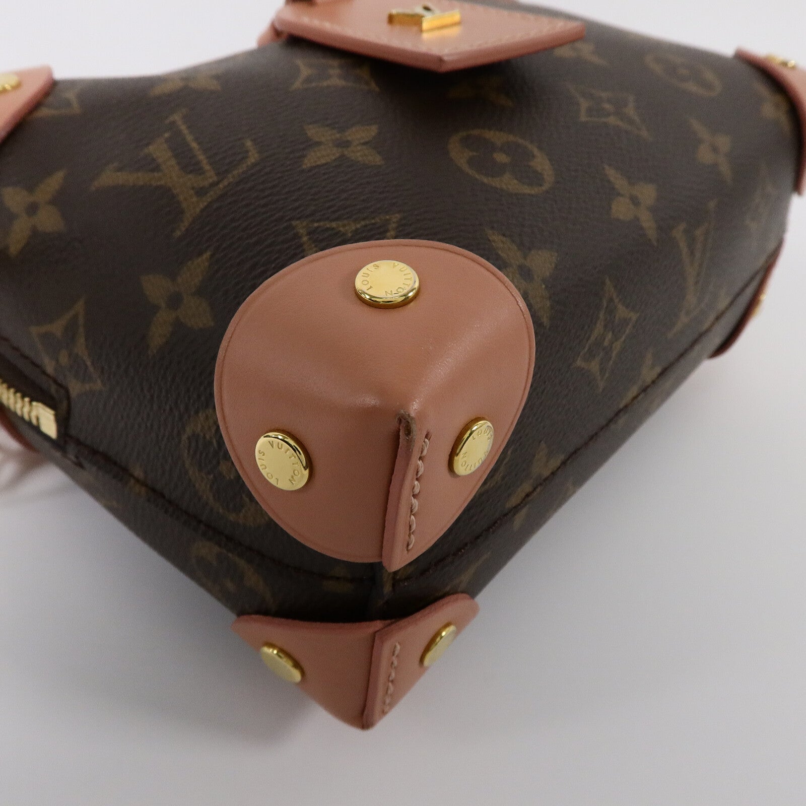 LOUIS VUITTON Monogram Petite Malle Souple手挽肩背兩用袋
