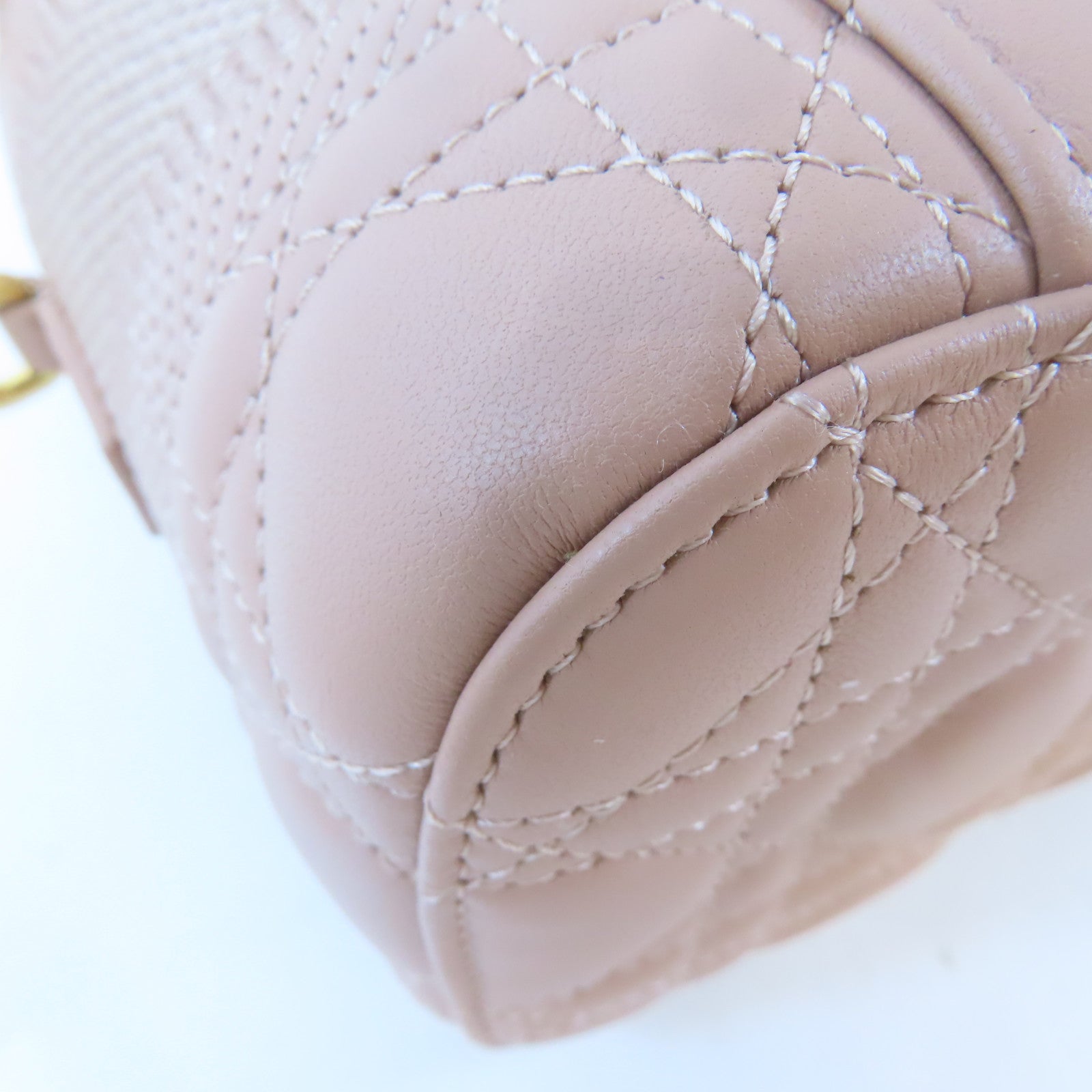 Dior (PRICE DOWN) CD GHW Vanity Bag 2 Way Shoulder 23-BO-0231 Lambskin Leather Pink