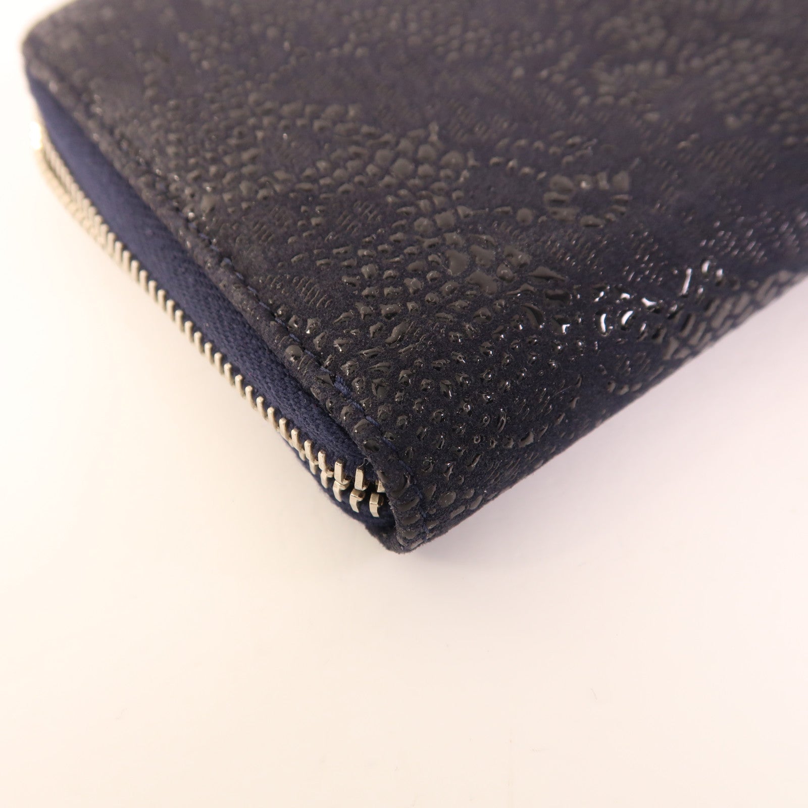 CHANEL 皮革Zipper Long Round Wallet銀扣長錢包