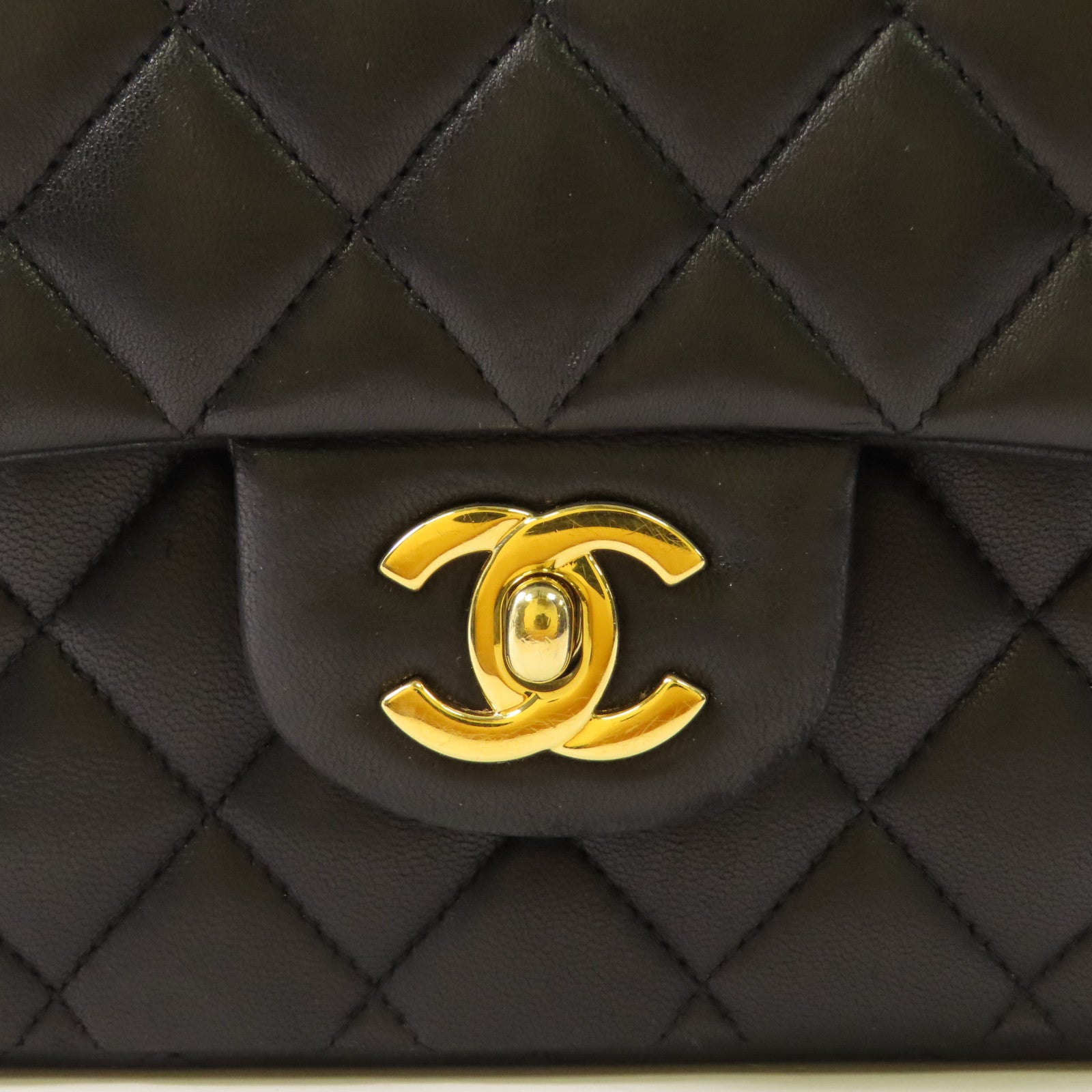 CHANEL 羊皮皮革Classic 25金扣肩背袋