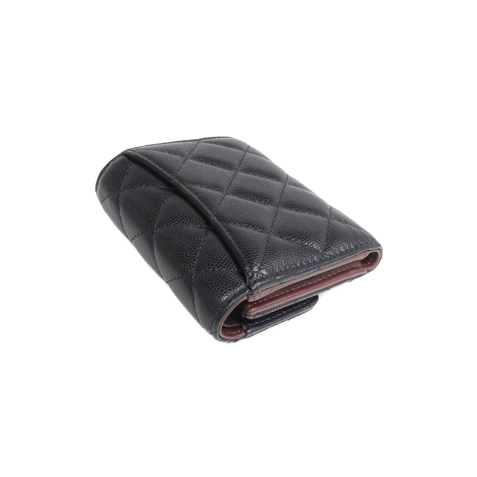 CHANEL 牛皮皮革Wallet金扣錢包