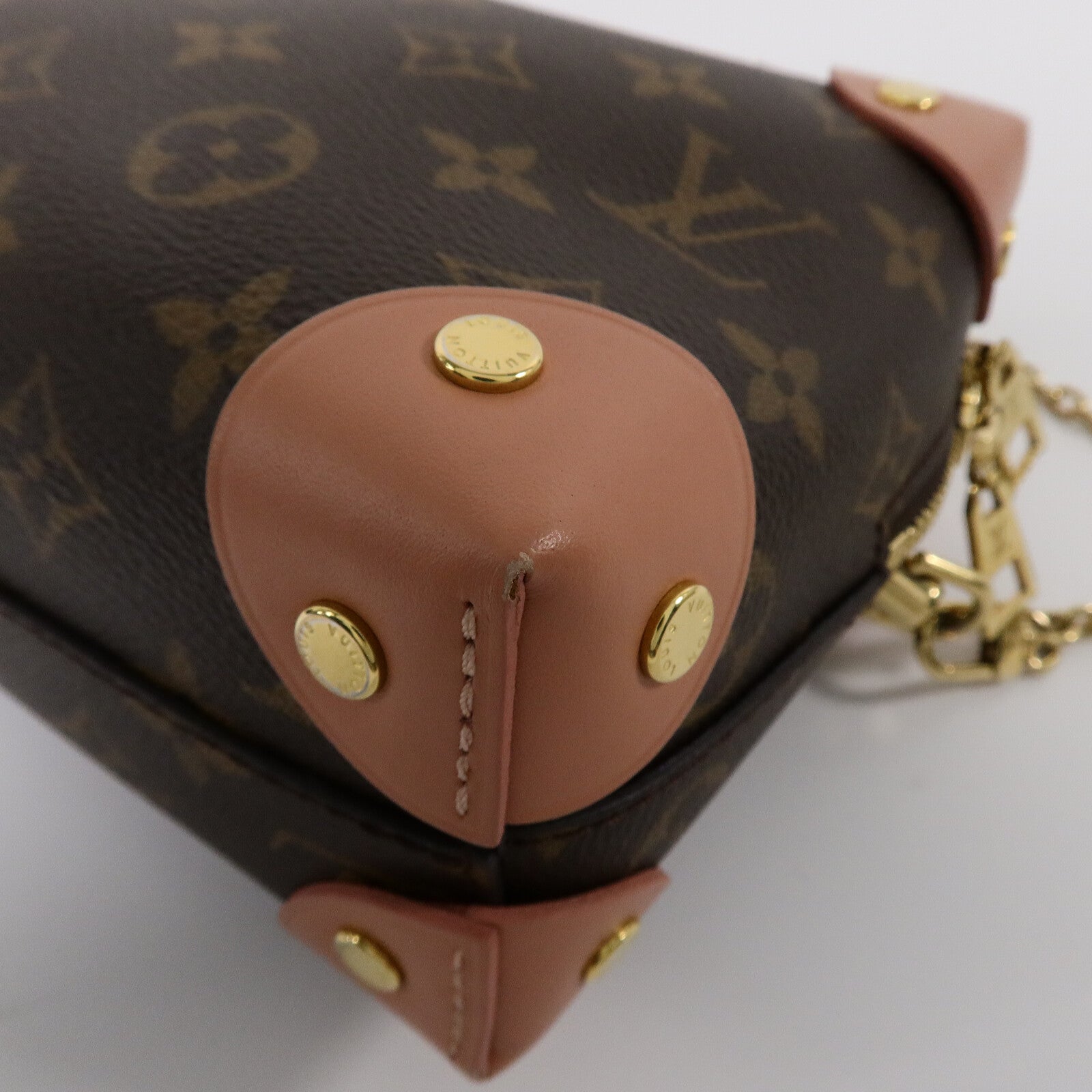 LOUIS VUITTON Monogram Petite Malle Souple手挽肩背兩用袋