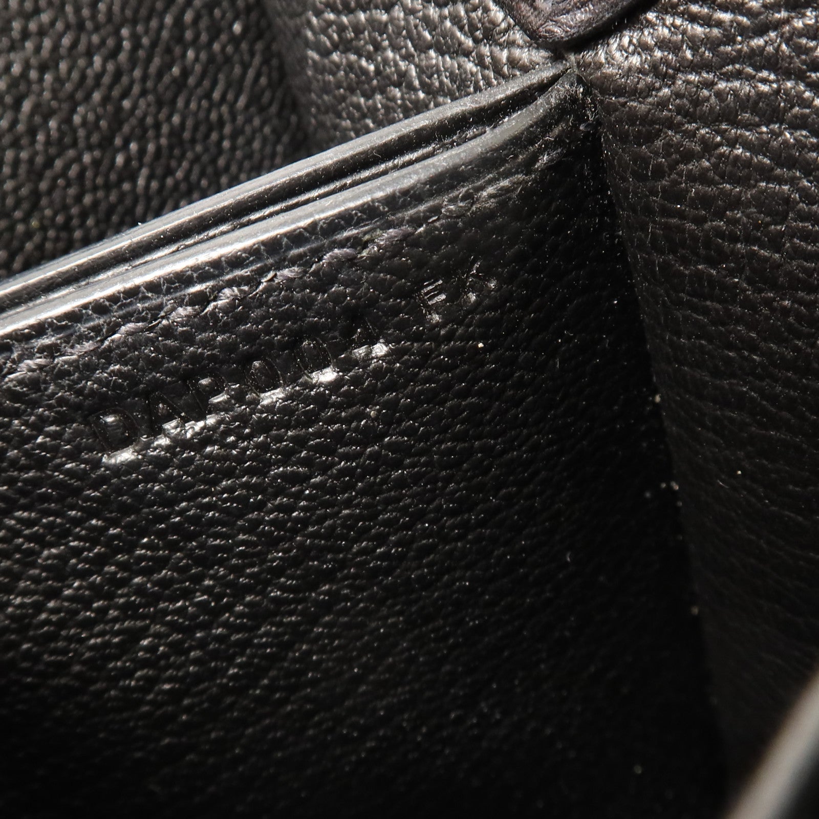 HERMES Evergrain皮革Mini Roulis金扣肩背袋Black