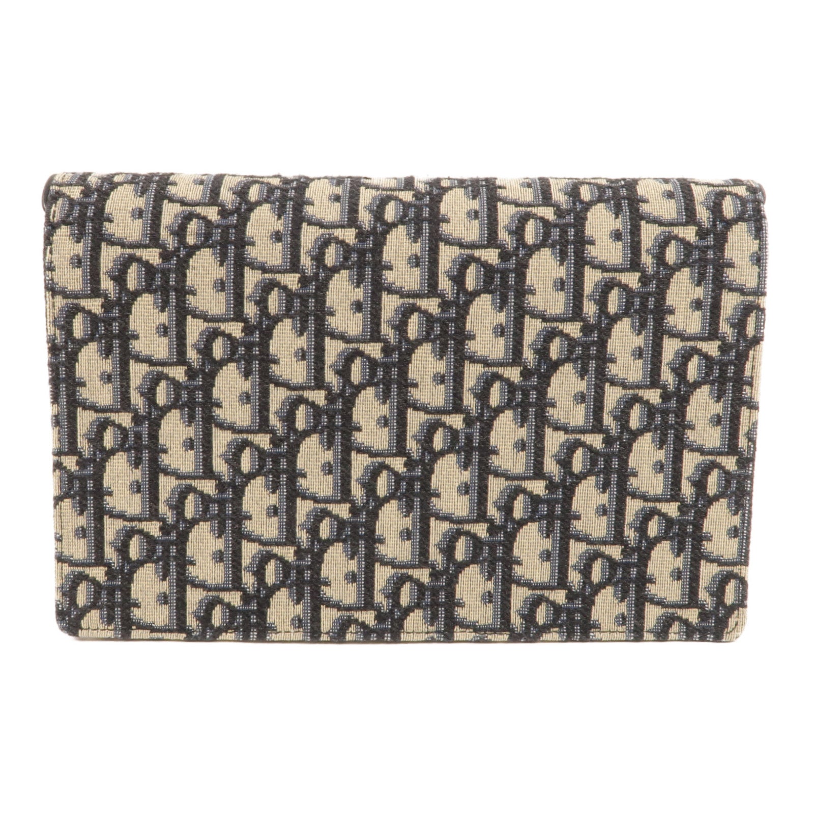 Dior 帆布Saddle Wallet On Chain鏈帶肩背袋