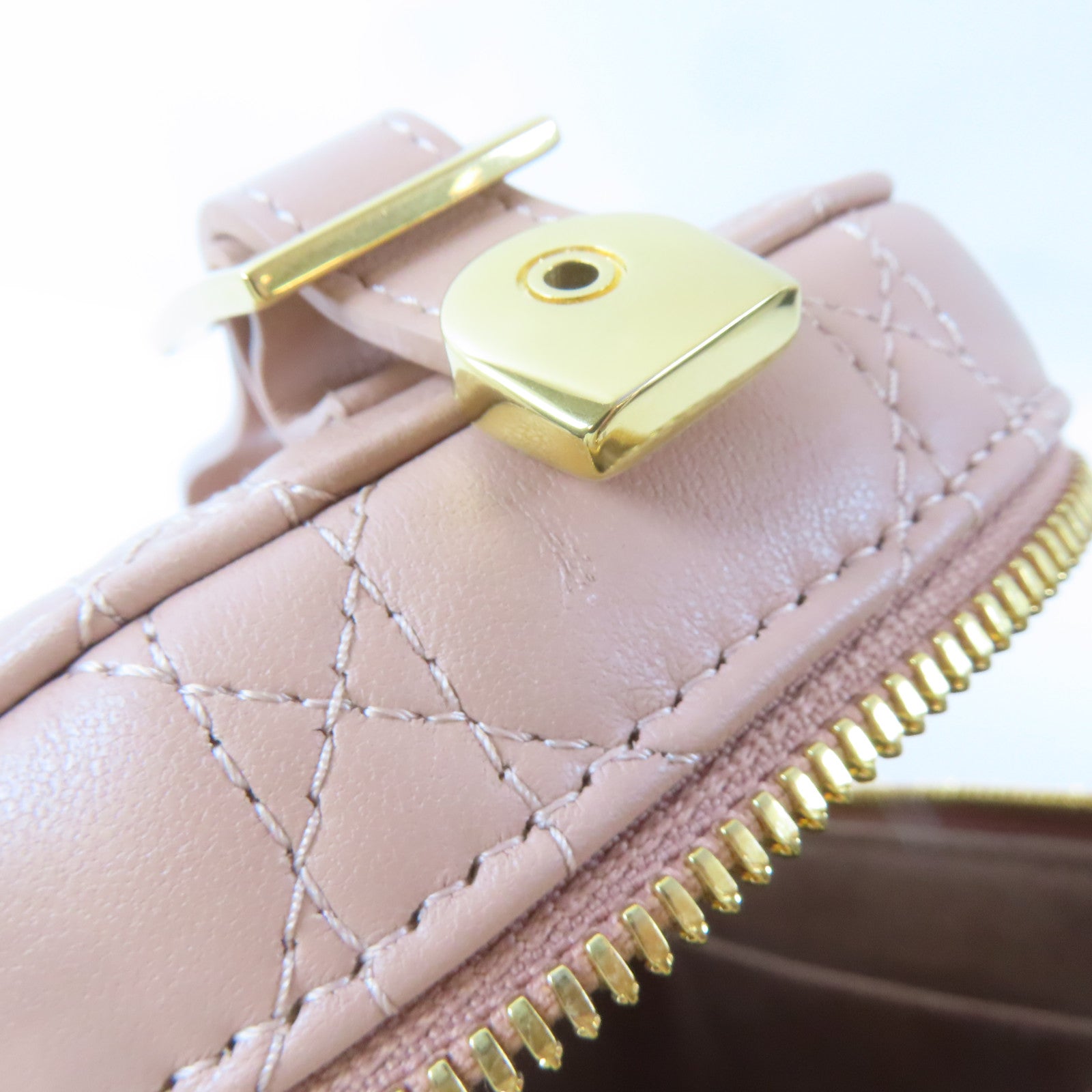 Dior (PRICE DOWN) CD GHW Vanity Bag 2 Way Shoulder 23-BO-0231 Lambskin Leather Pink