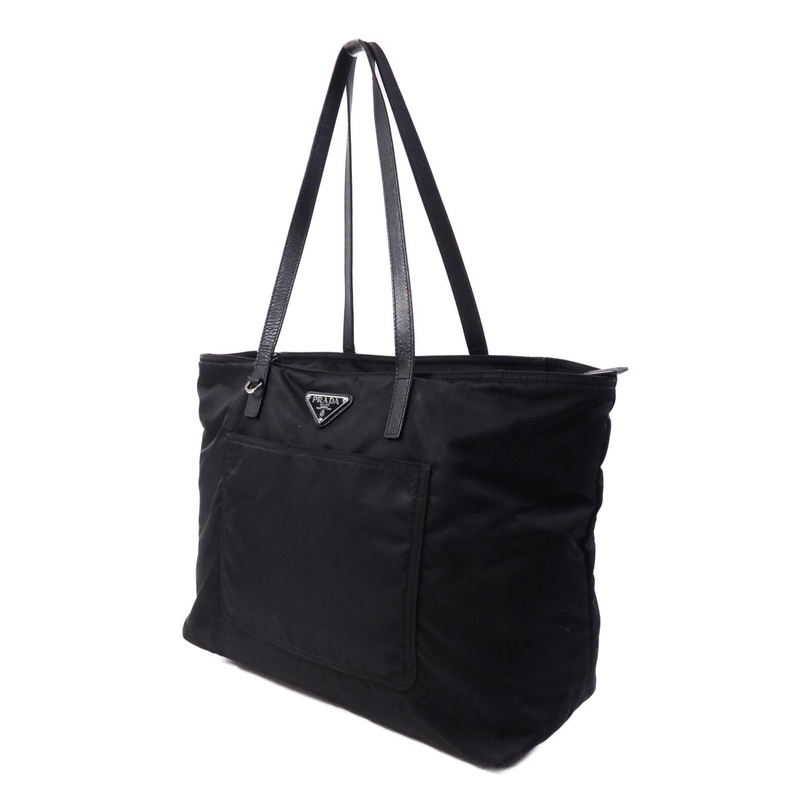 PRADA 尼龍Tote Bag銀扣手挽袋
