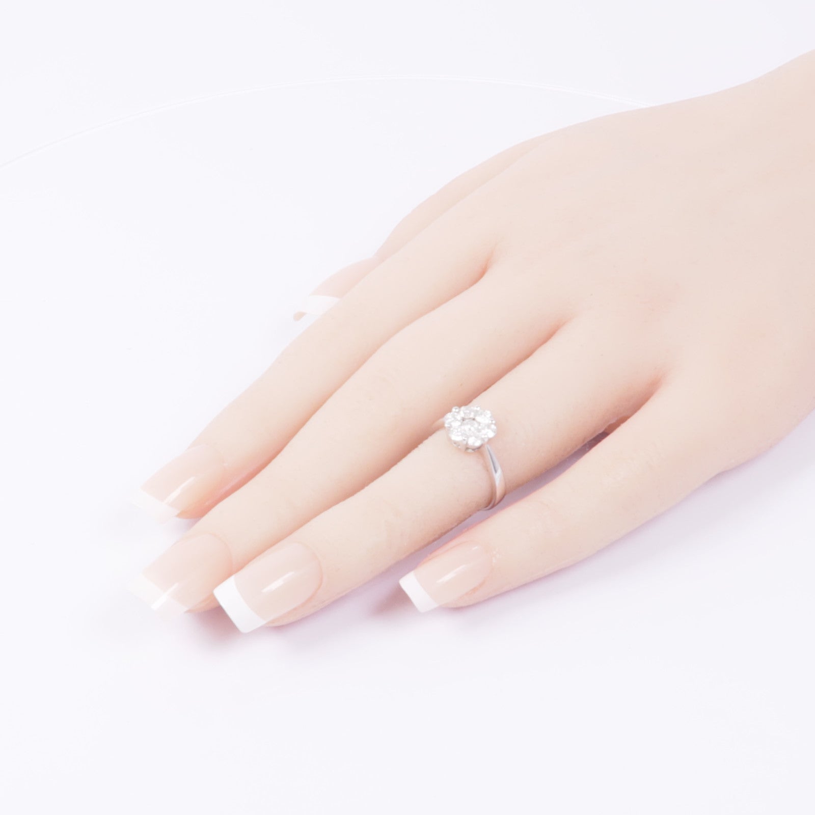JEWELRY 【激減優惠】18K白金Diamond Ring鑽石戒指US#4.25