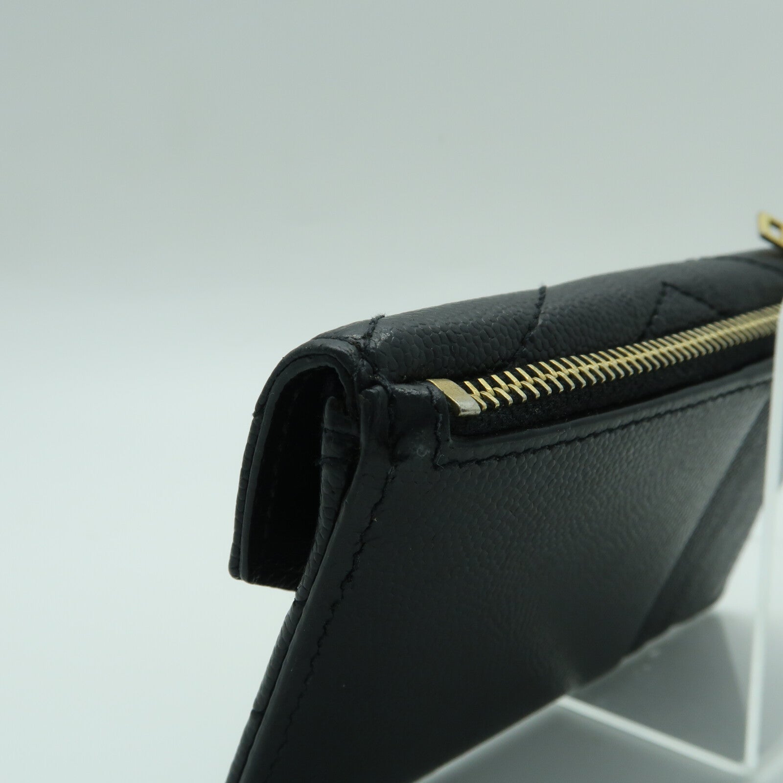 SAINT LAURENT 牛皮皮革Card case金扣卡片套