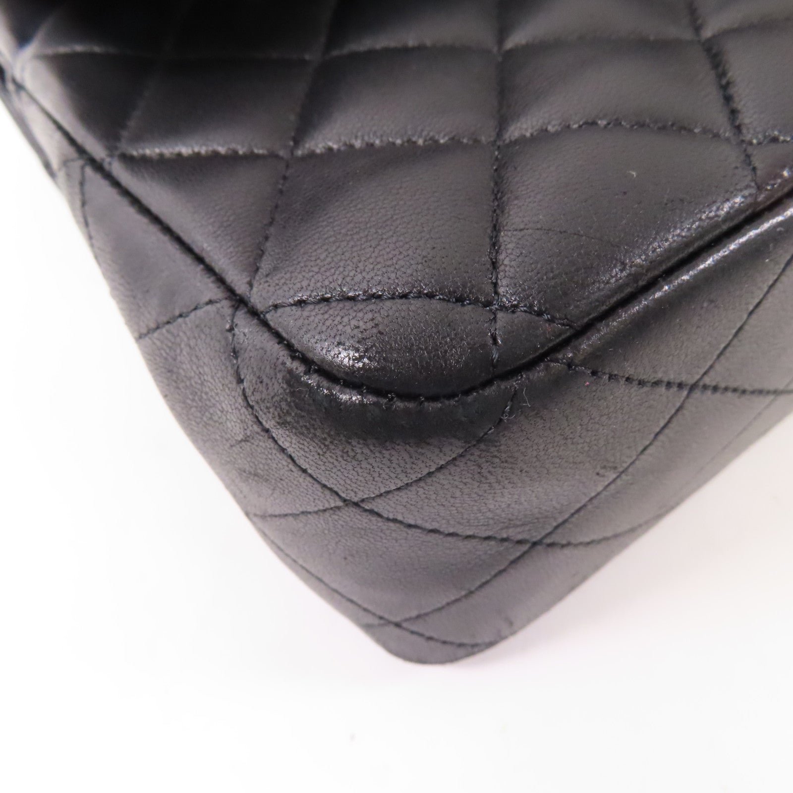 CHANEL 羊皮皮革Classic 25金扣肩背袋