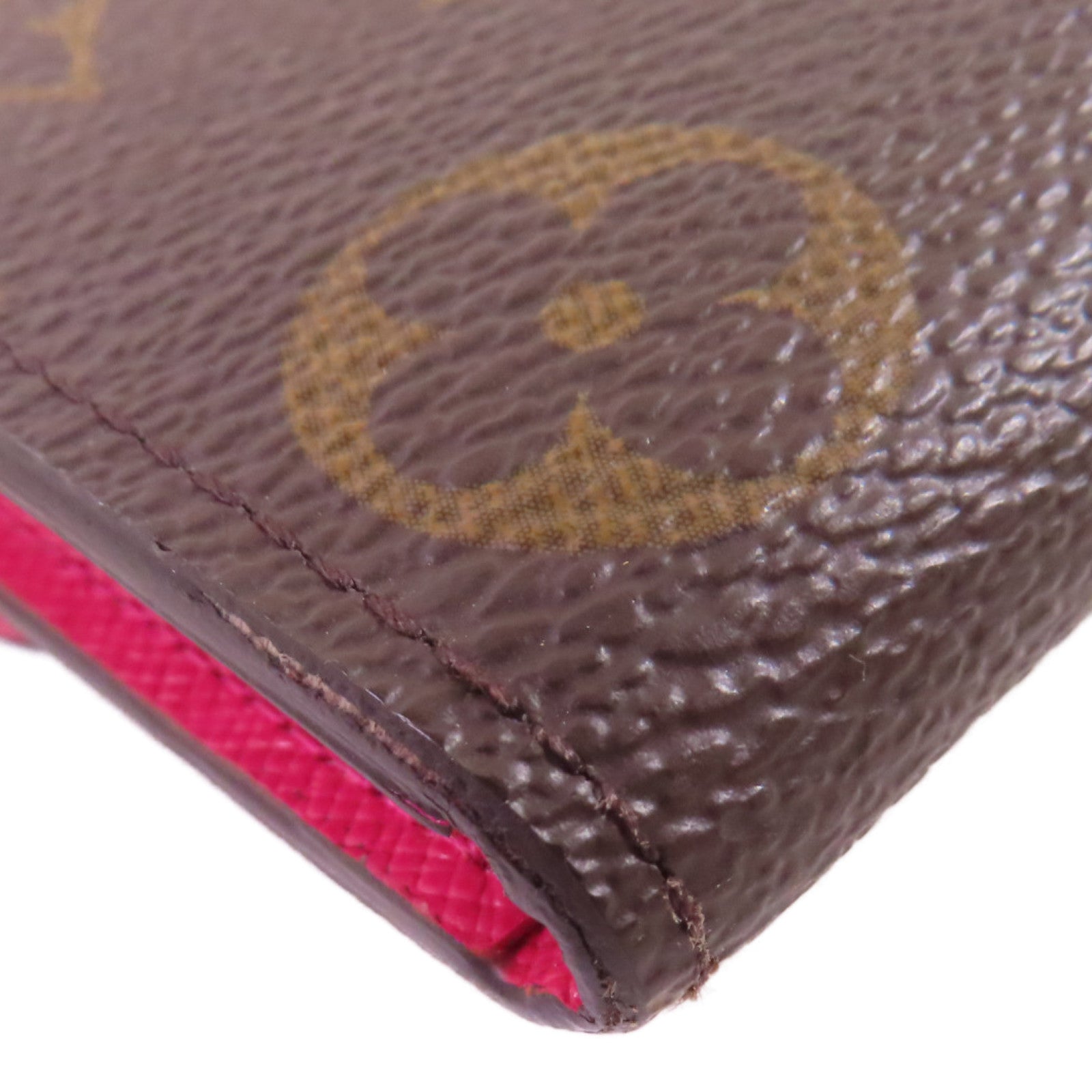LOUIS VUITTON Monogram Emilie Long wallet金扣長錢包啡色/粉紅色