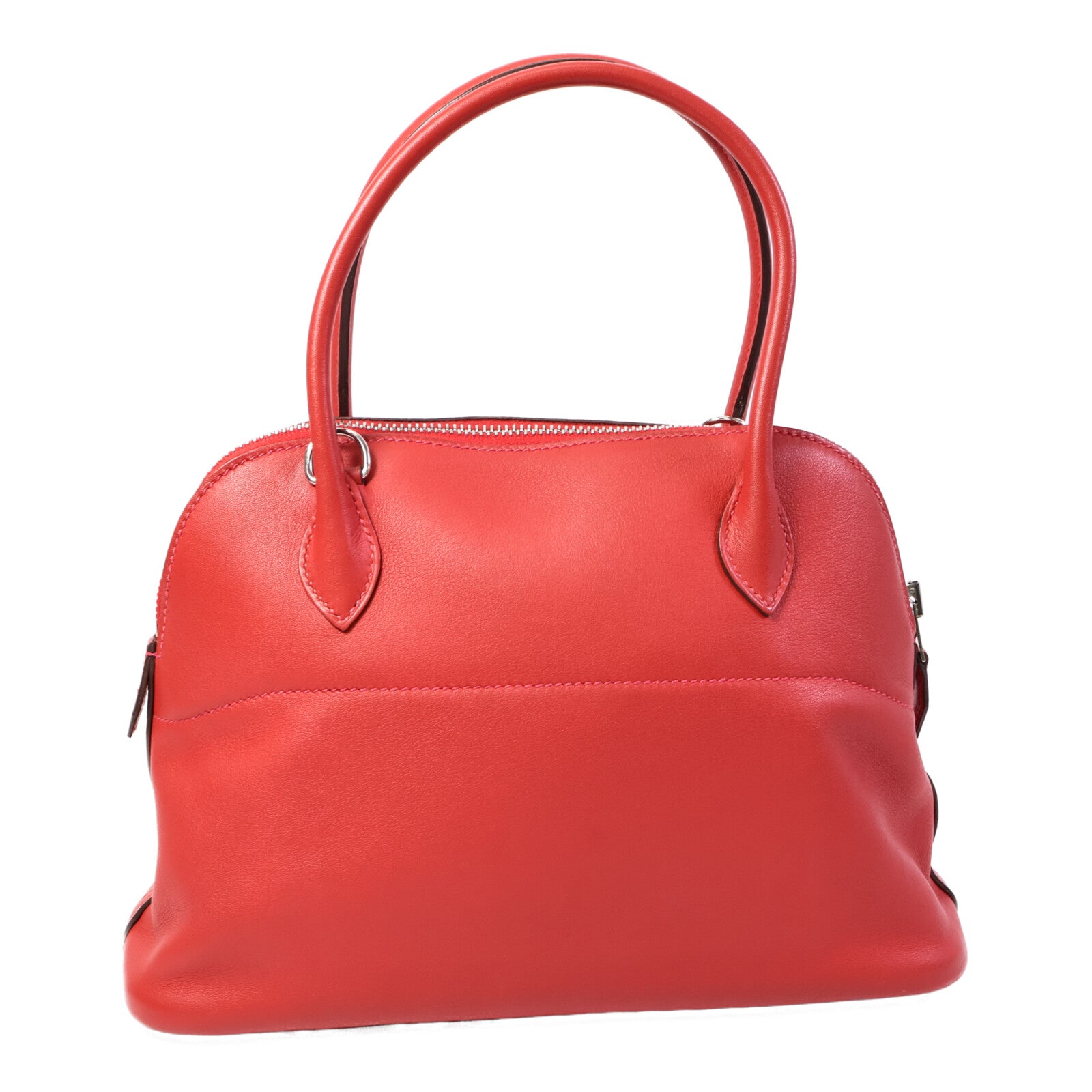 HERMES Swift皮革Bolide 27手挽肩背兩用袋Rouge Tomate