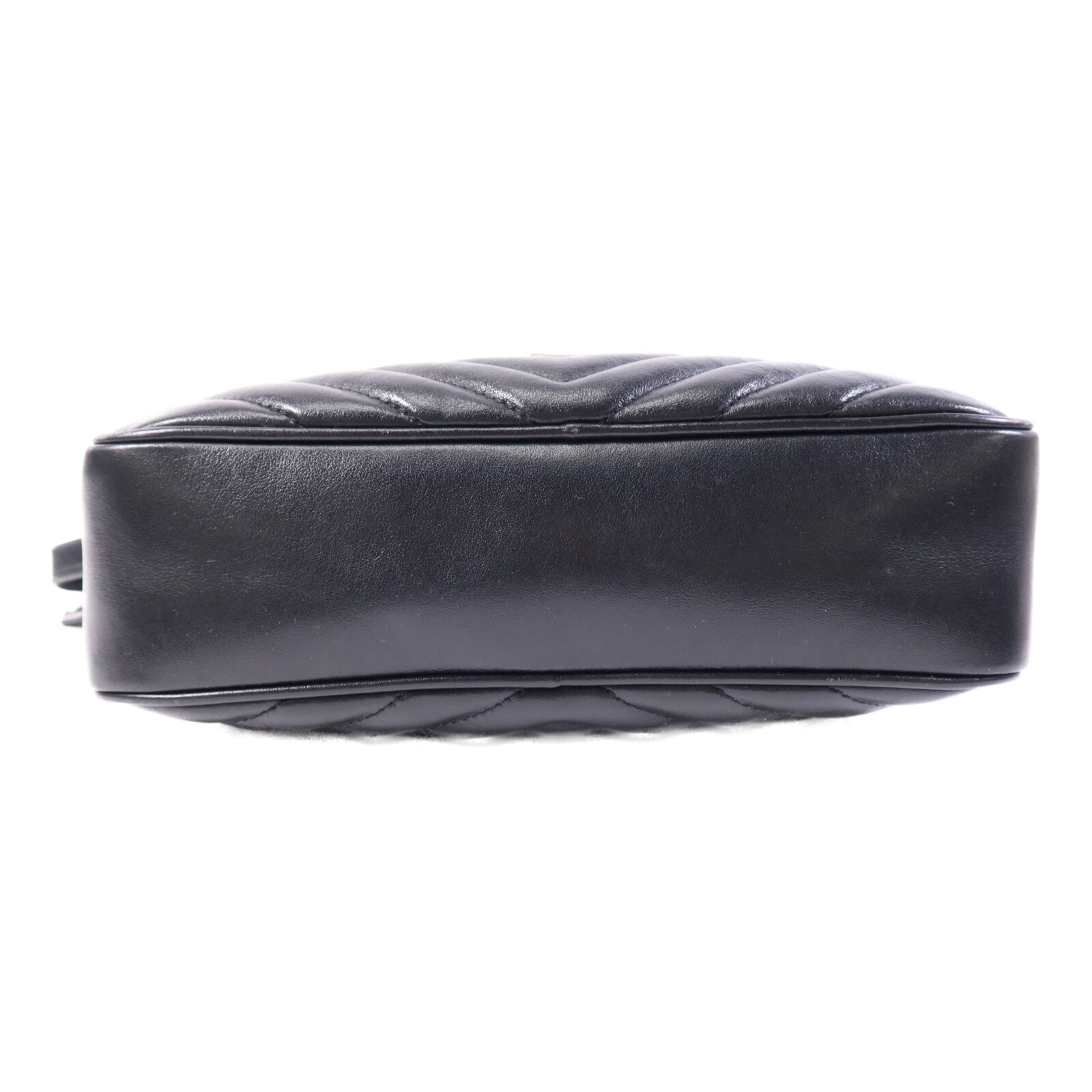 SAINT LAURENT 牛皮皮革Mini Lou金扣肩背袋