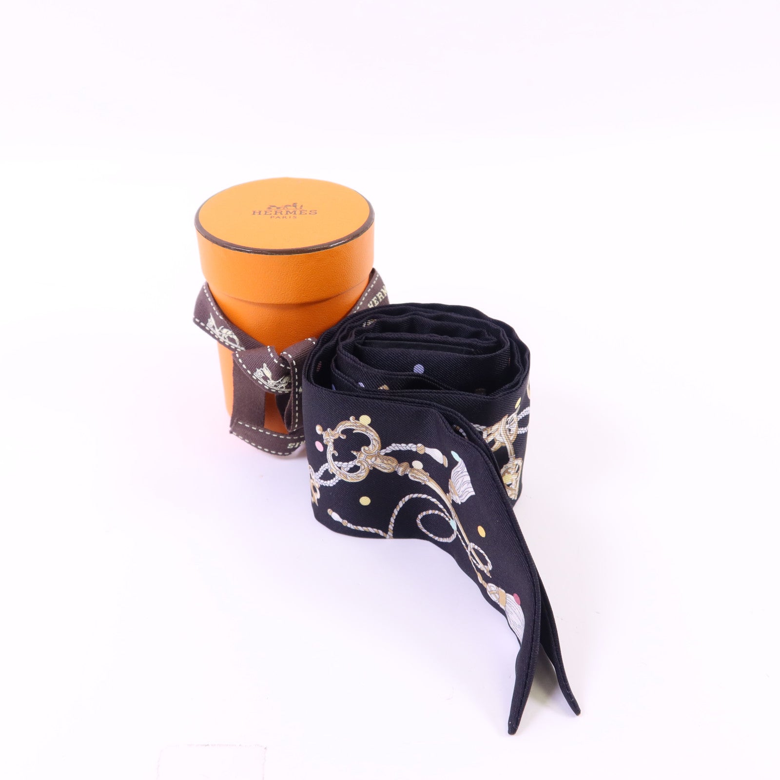 HERMES 絲質Twilly絲巾