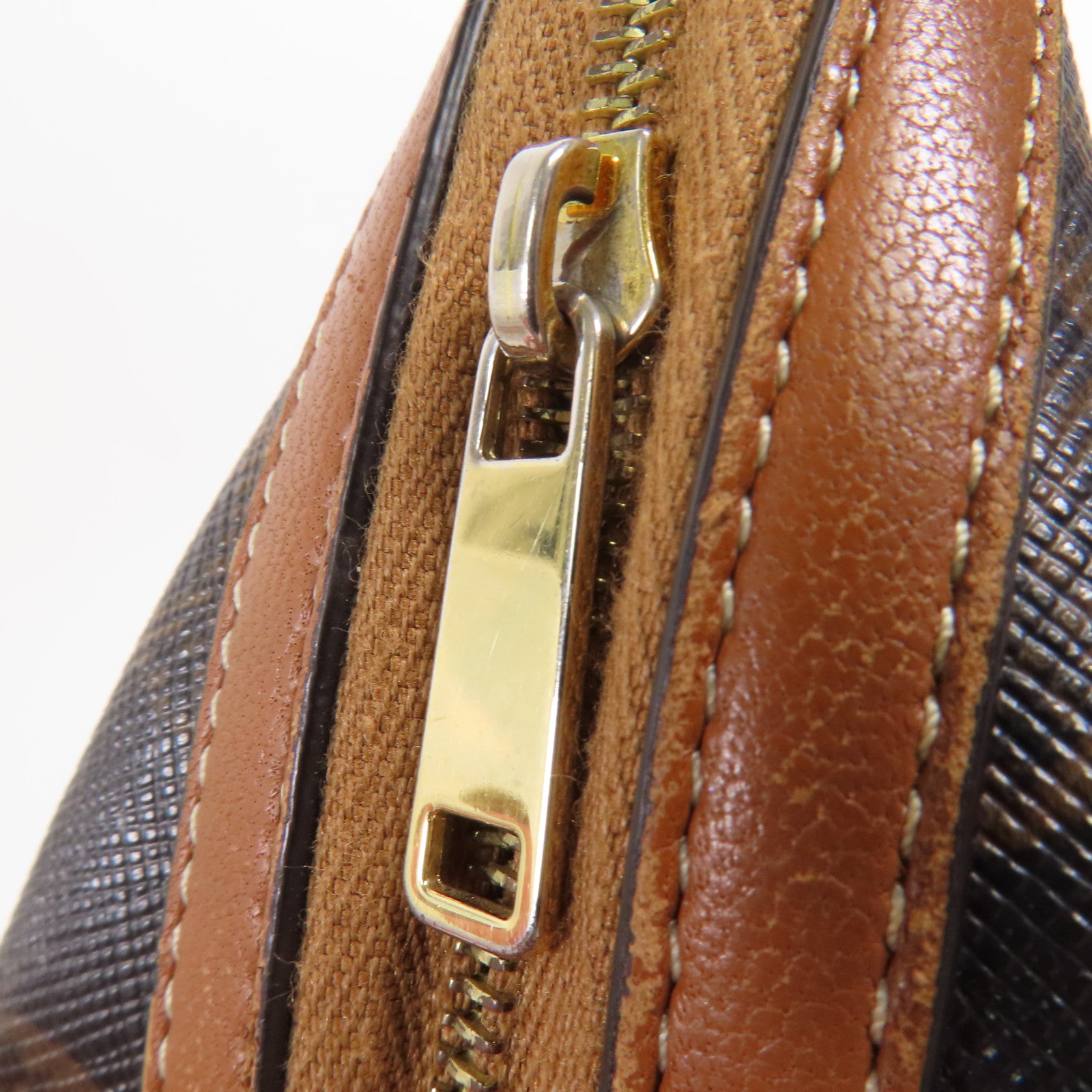 CELINE 塗層帆布Chain Shoulder金扣鏈帶肩背袋