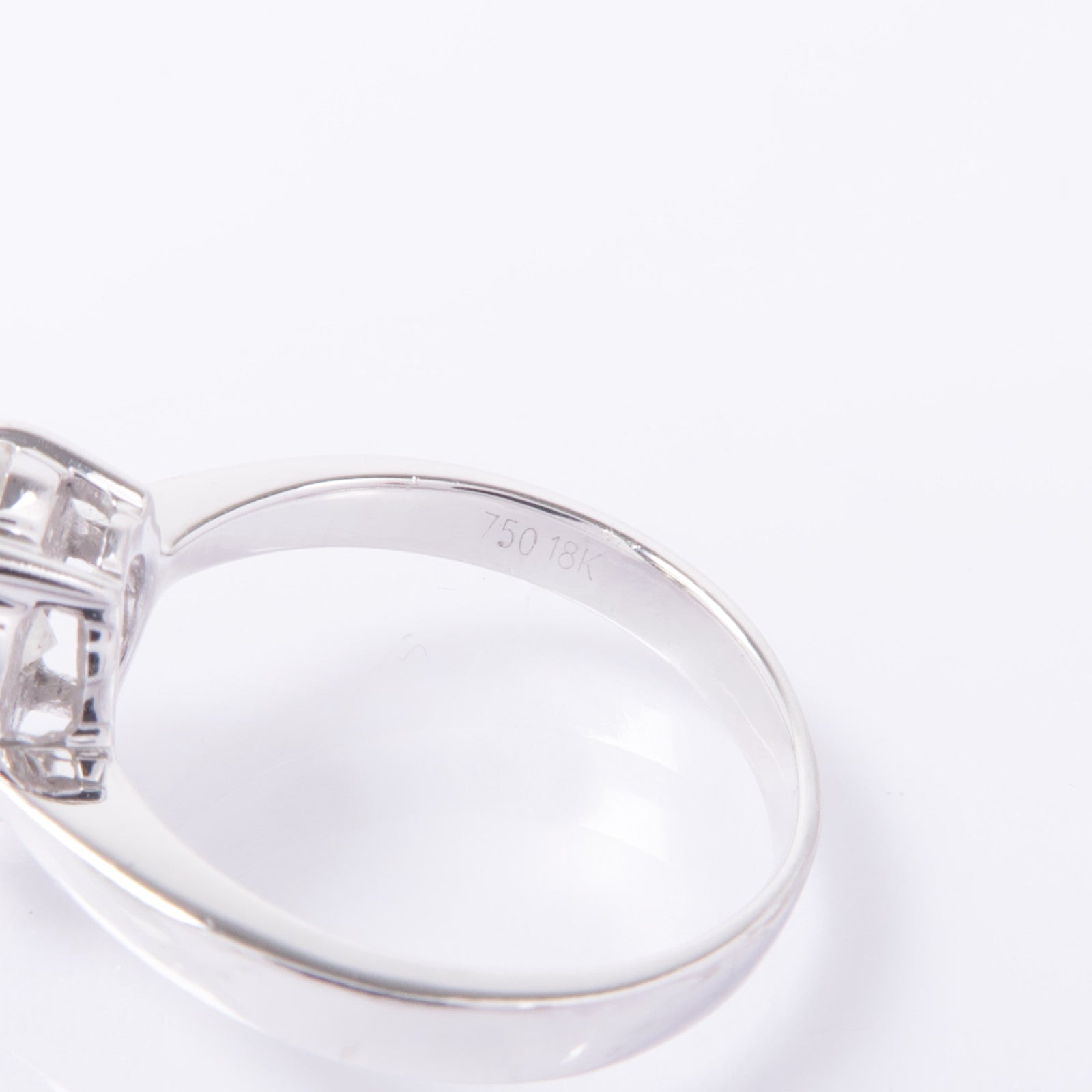 JEWELRY 【激減優惠】18K白金Diamond Ring鑽石戒指US#4.25