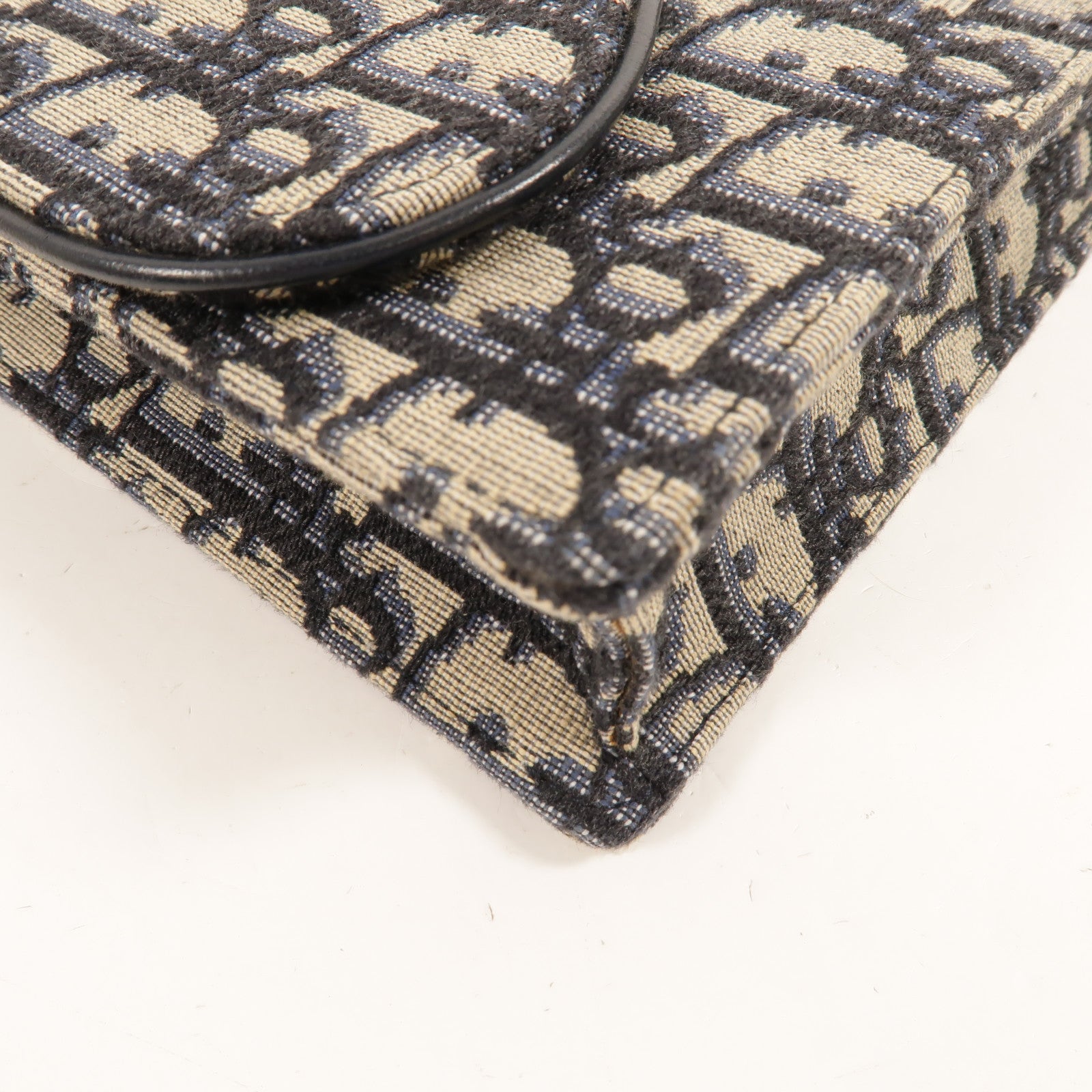 Dior 帆布Saddle Wallet On Chain鏈帶肩背袋