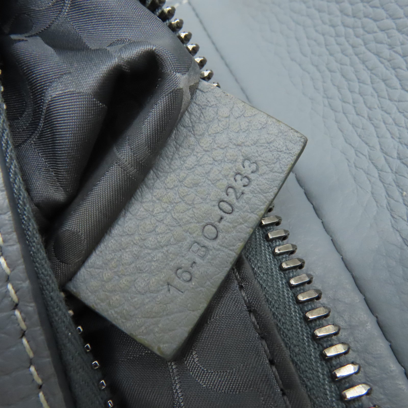 Dior 【清倉大減價】牛皮皮革Saddle Bag銀扣斜孭袋灰藍色