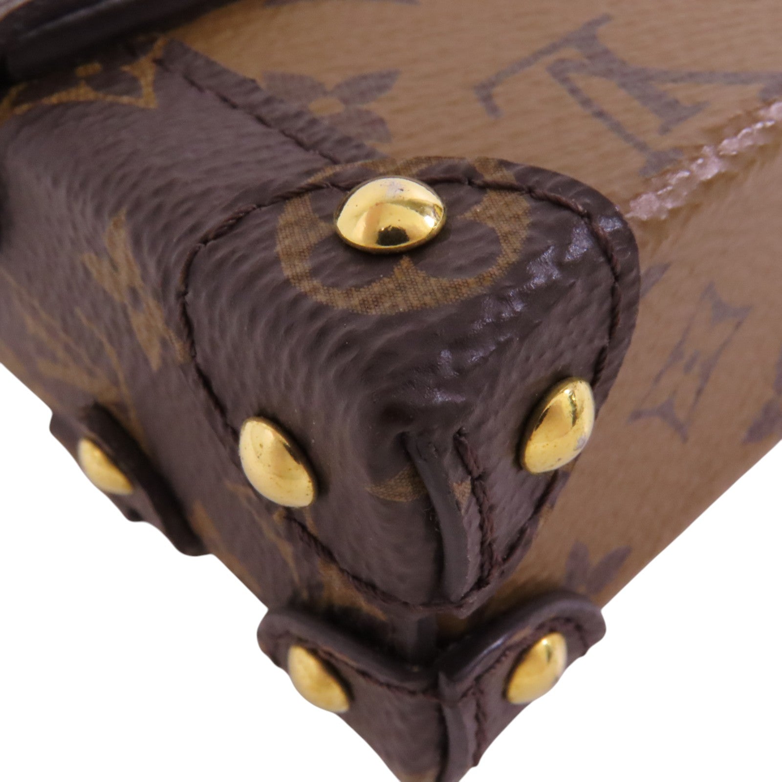 LOUIS VUITTON Monogram Mini Essential Trunk金扣鏈帶肩背袋