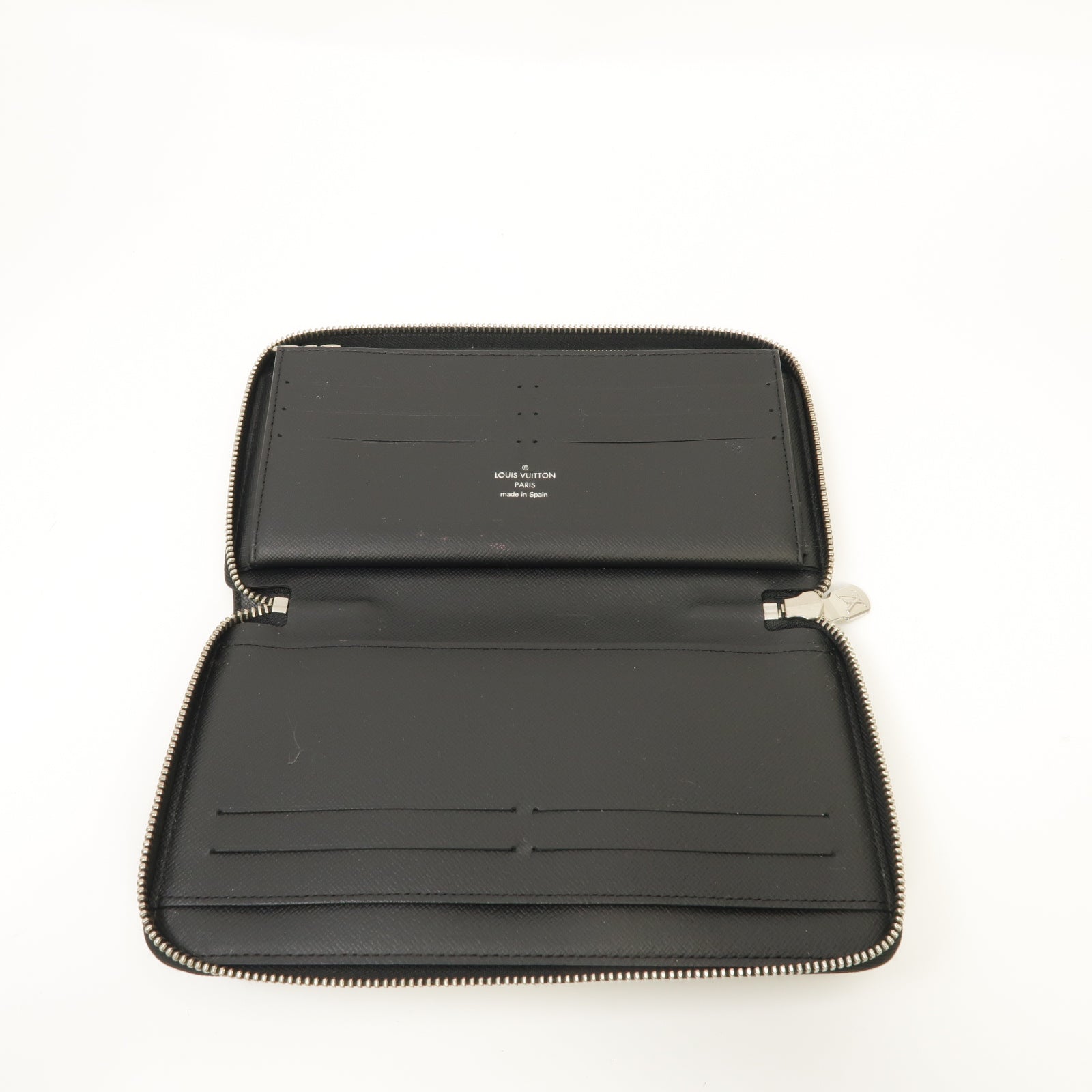 LOUIS VUITTON 【激減優惠】Damier Graphite Zippy Organizer銀扣長錢包黑色/灰色