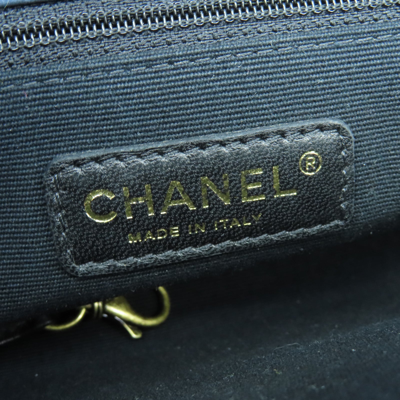 CHANEL 【清倉大減價】菱格牛皮皮革Shoulder Bag金扣肩背袋藍色