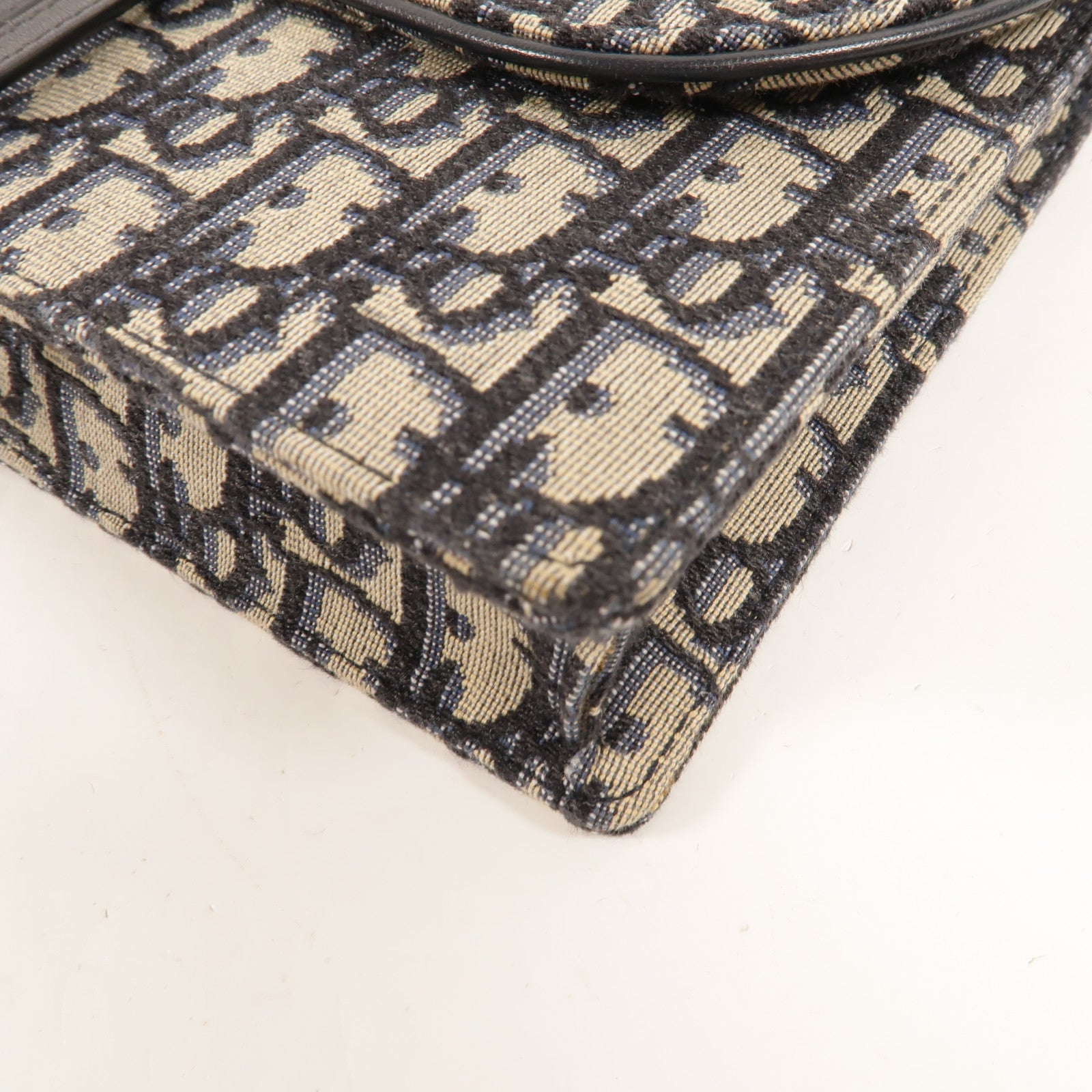 Dior 帆布Saddle Wallet On Chain鏈帶肩背袋