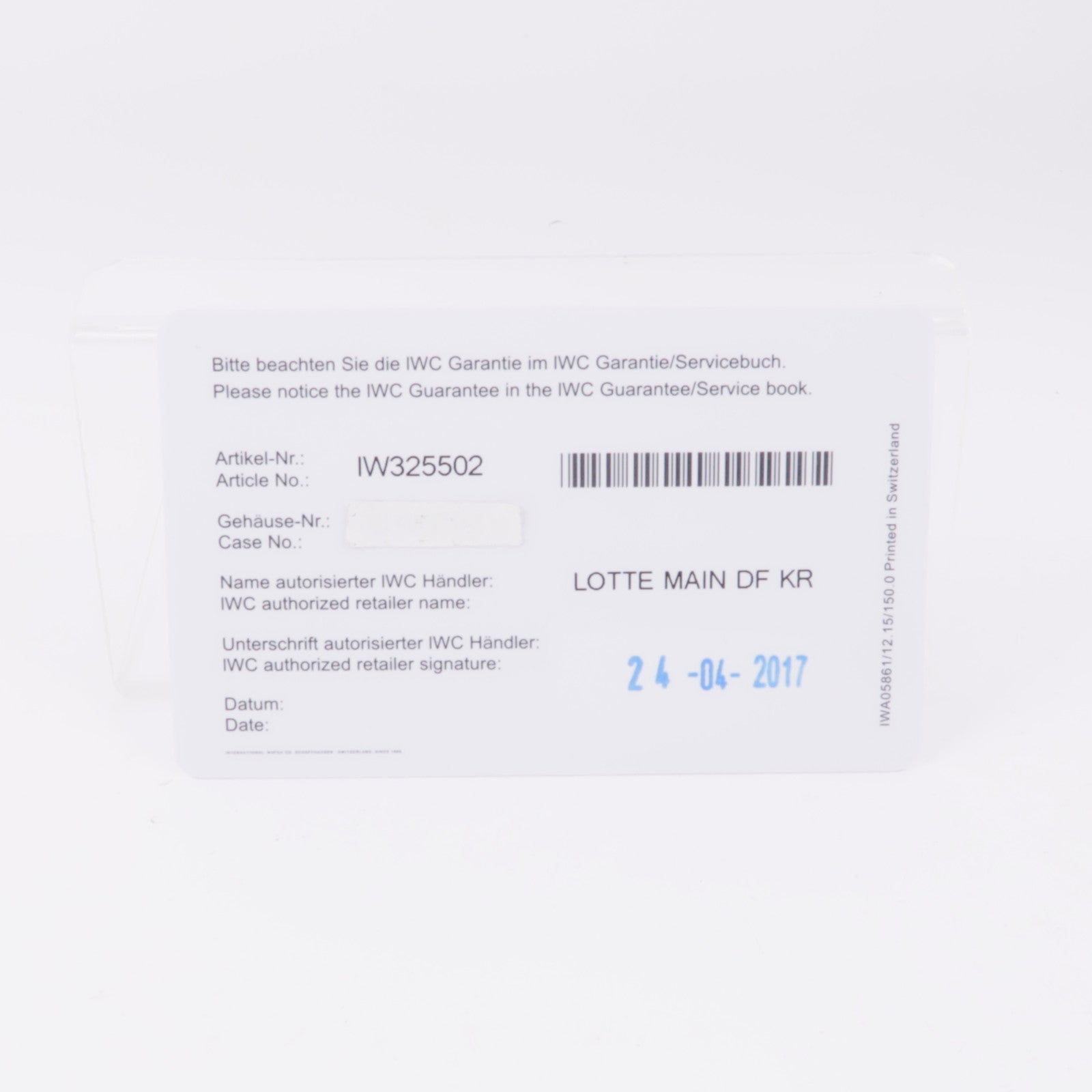 IWC Pilot Mark XVI IW325502 Automatic Watch Stainless Steel Silver