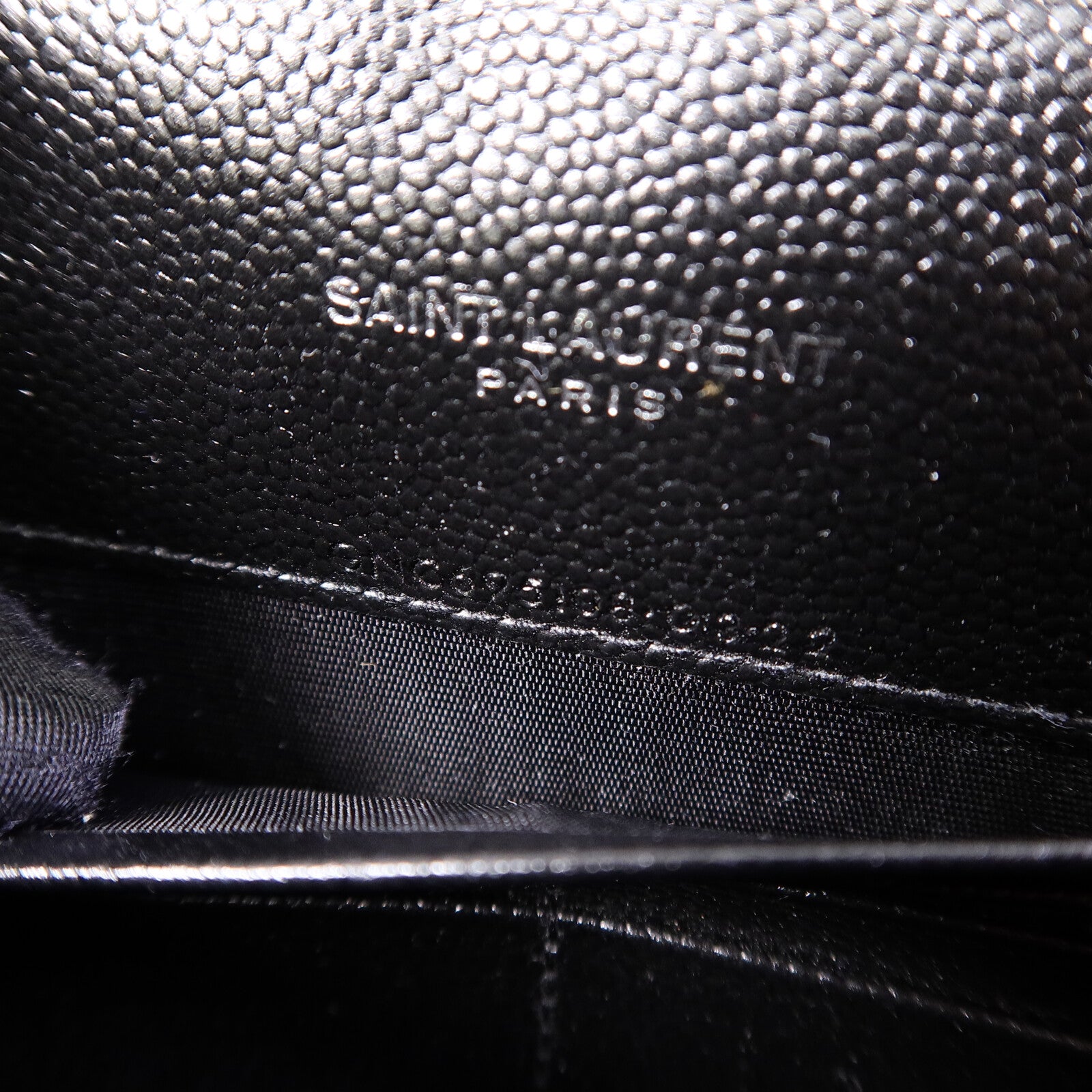 SAINT LAURENT 牛皮皮革Wallet On Chain鏈帶肩背袋