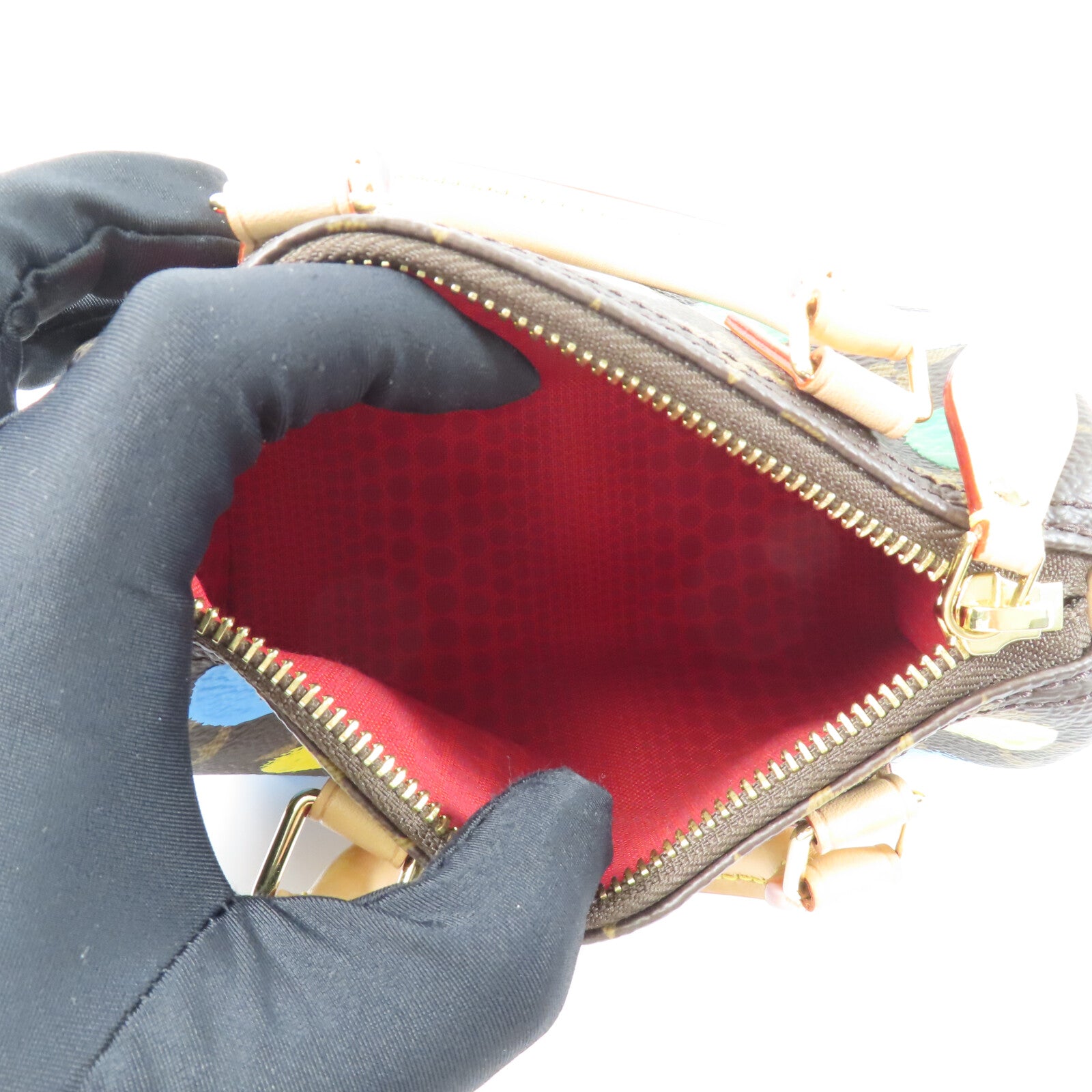 LOUIS VUITTON Monogram LV X YK Nano Speedy手挽肩背兩用袋