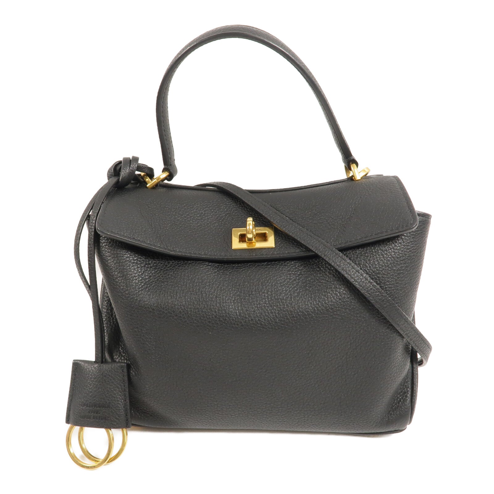 BALENCIAGA 牛皮皮革Mini Rodeo手挽肩背兩用袋