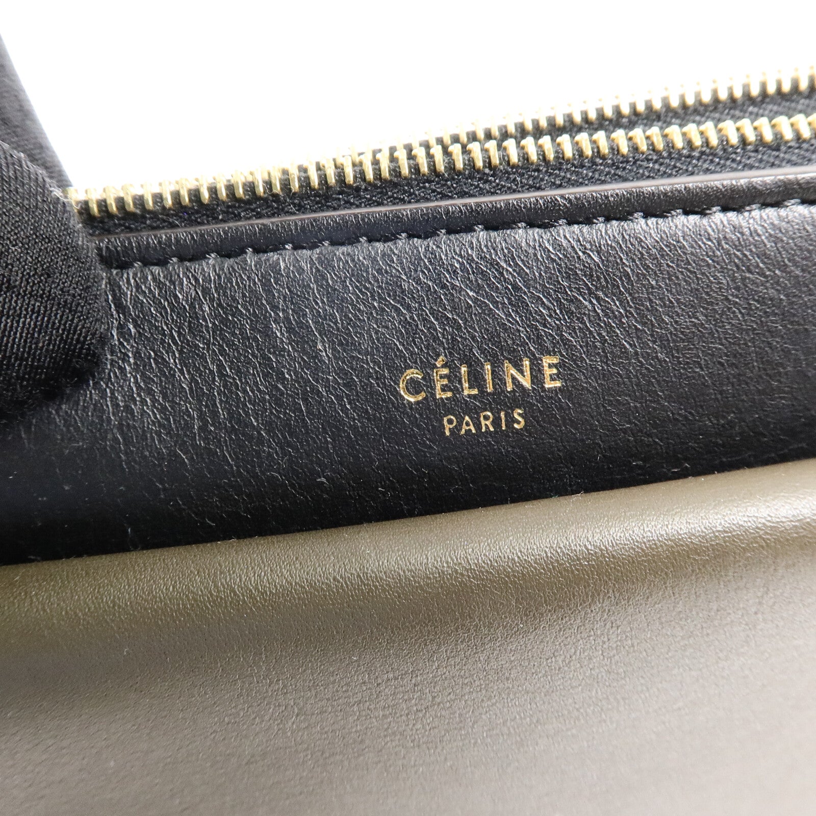 CELINE 牛皮皮革Tricolor Pocket Envelope Pouch Bag肩背袋